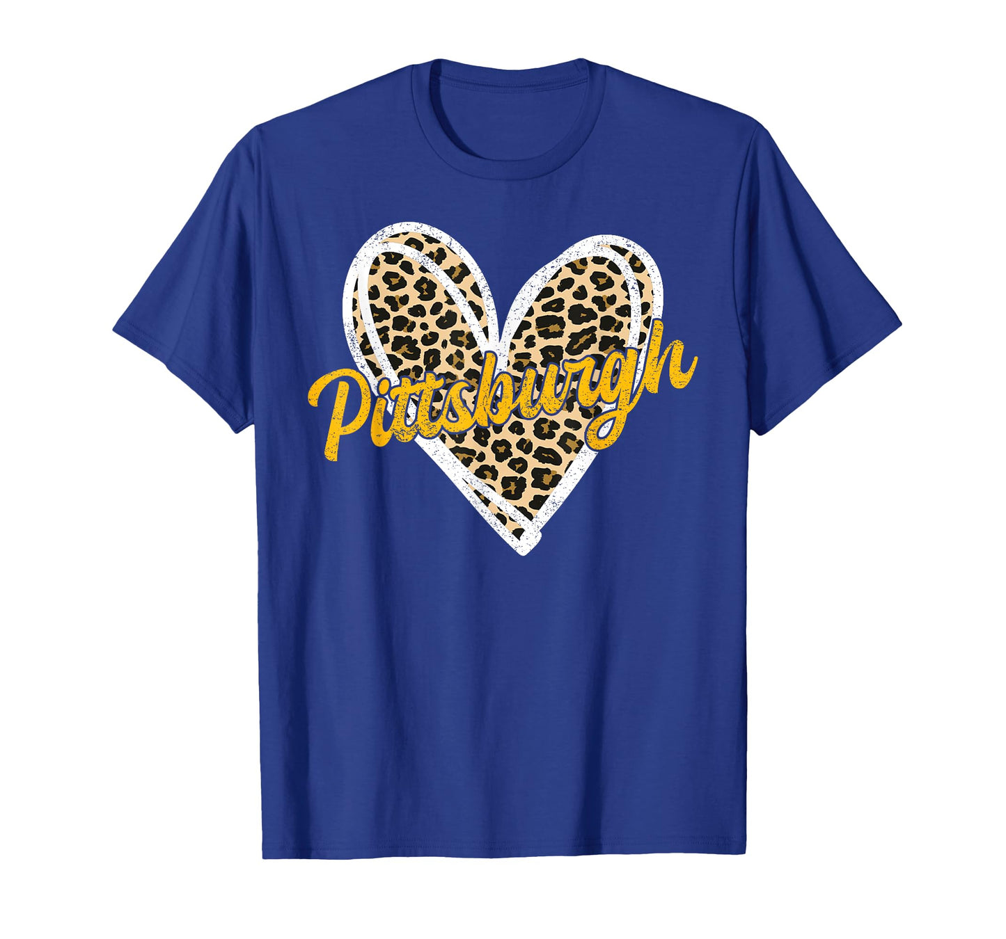 Pittsburgh Heart Leopard Woman Girl Women Kids T-Shirt