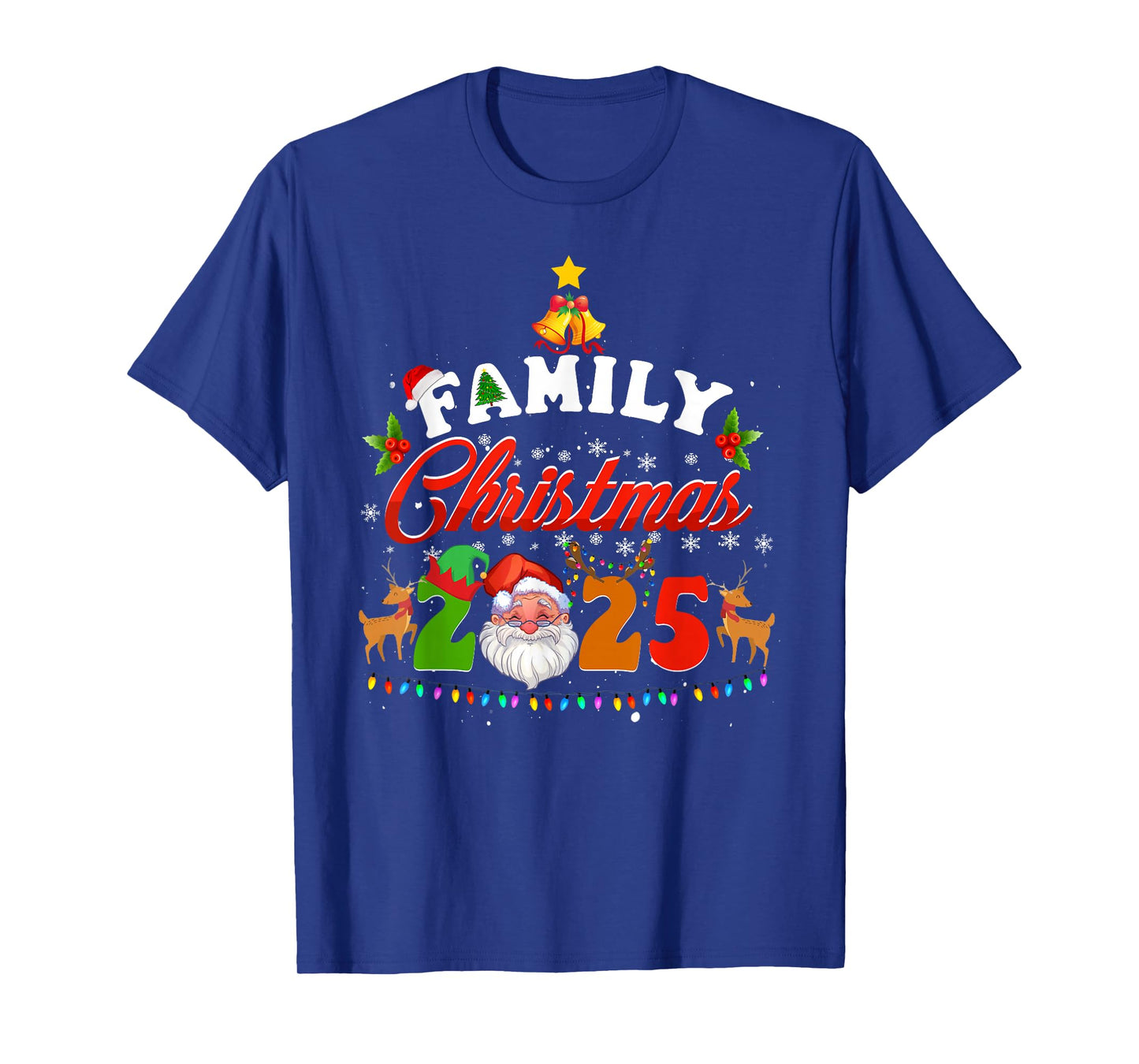 Family Christmas 2025 Matching Outfit Xmas Squad Santa T-Shirt