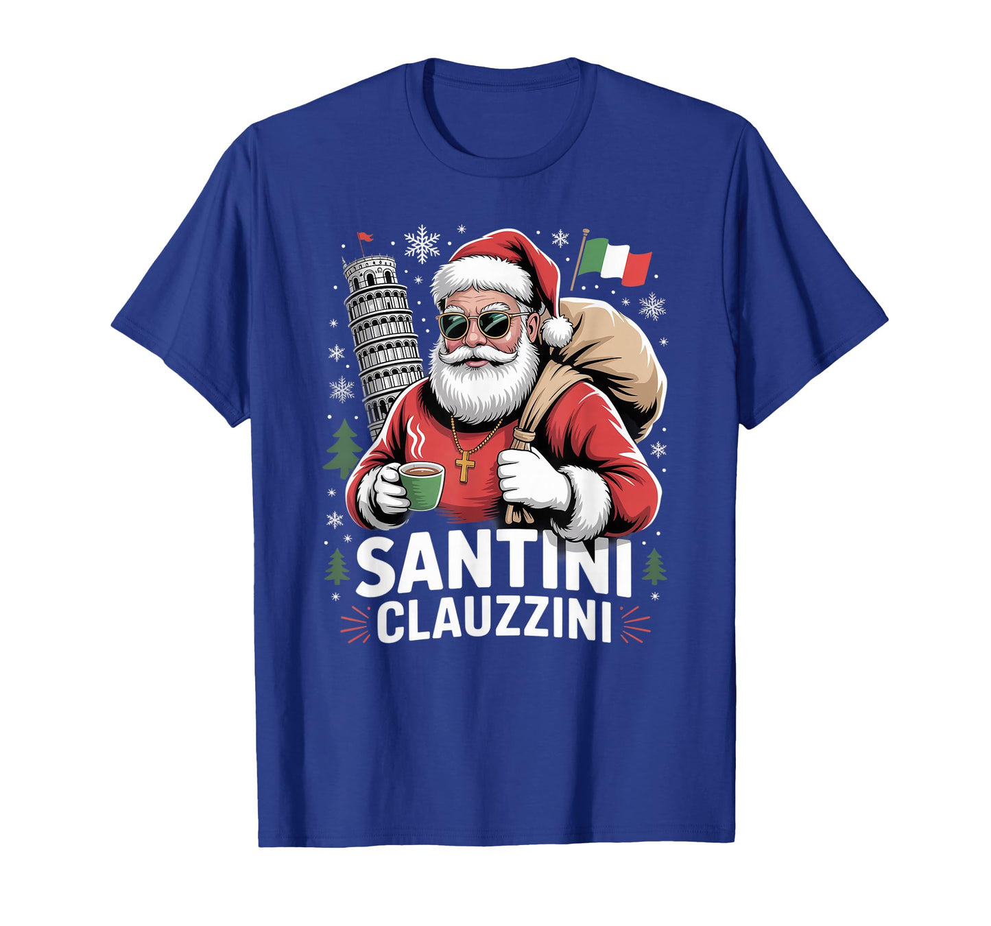 Italian Brainrot Christmas Santini Clauzzini Funny Santa T-Shirt