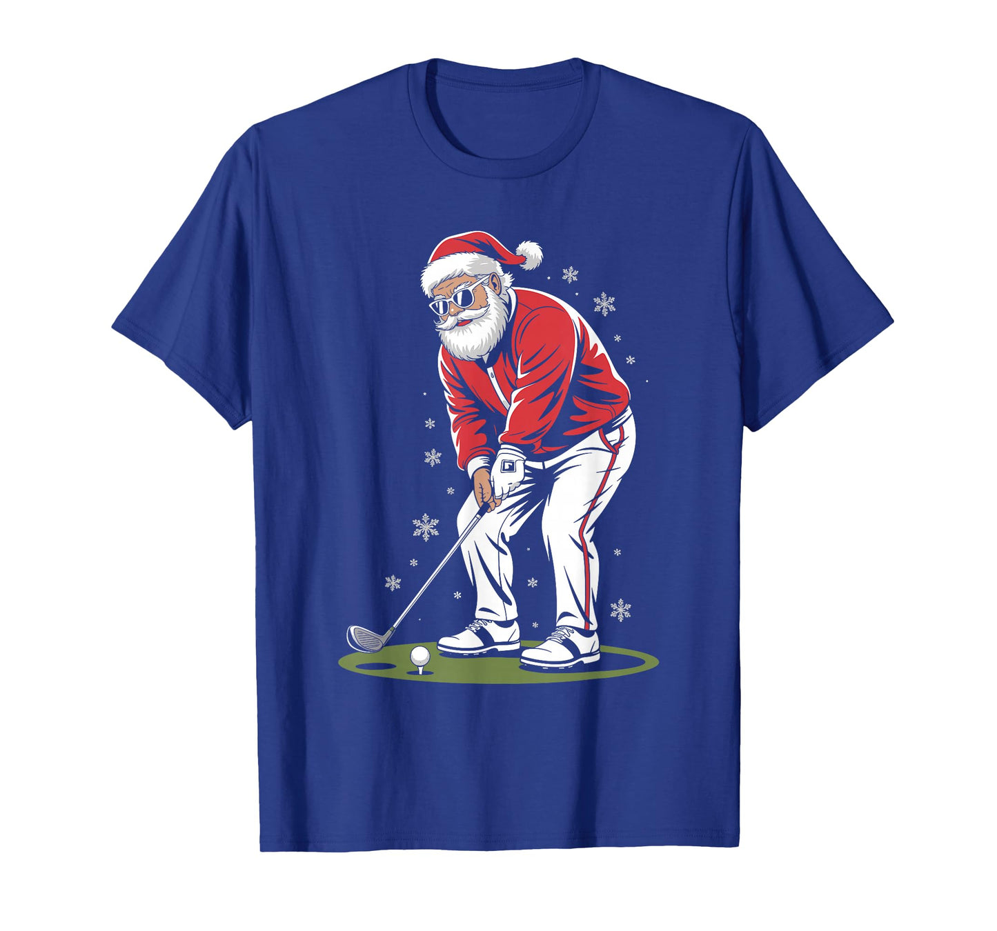 Santa Claus Golf Player Christmas Golfer Xmas Golfing T-Shirt