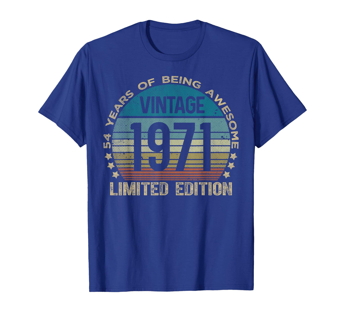 54 Year Old Gifts Vintage 1971 Limited Edition 54th Birthday T-Shirt