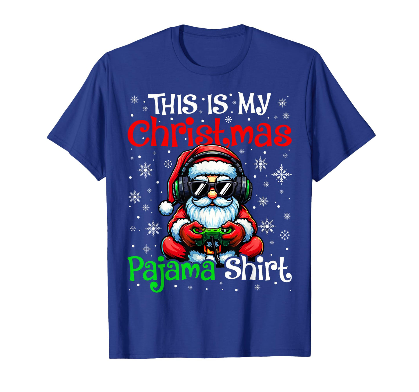 This is My Christmas Pajamas Shirts Santa Xmas Men Kid T-Shirt