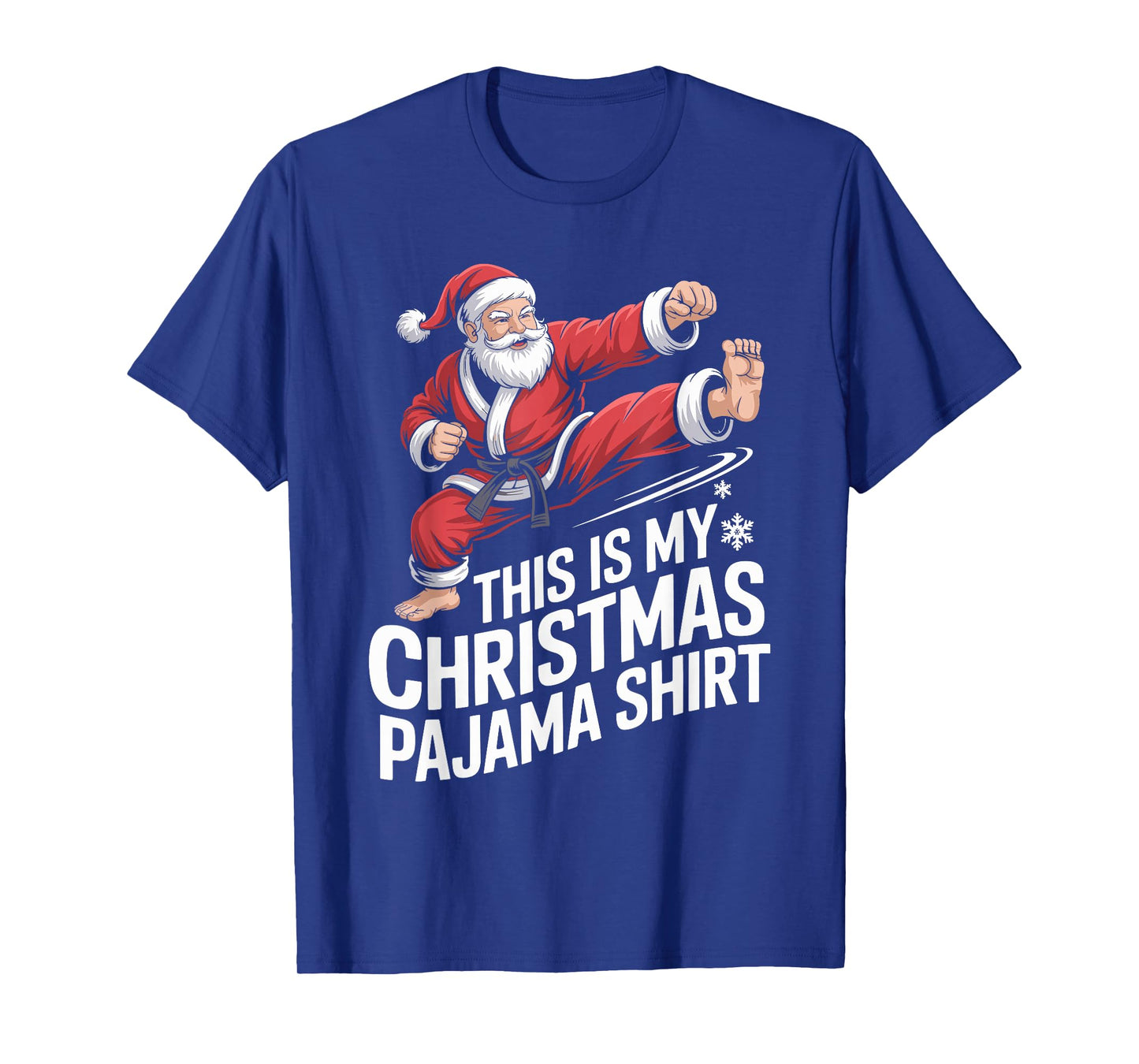 Funny Santa Claus Karate Christmas Martial Arts for Men T-Shirt