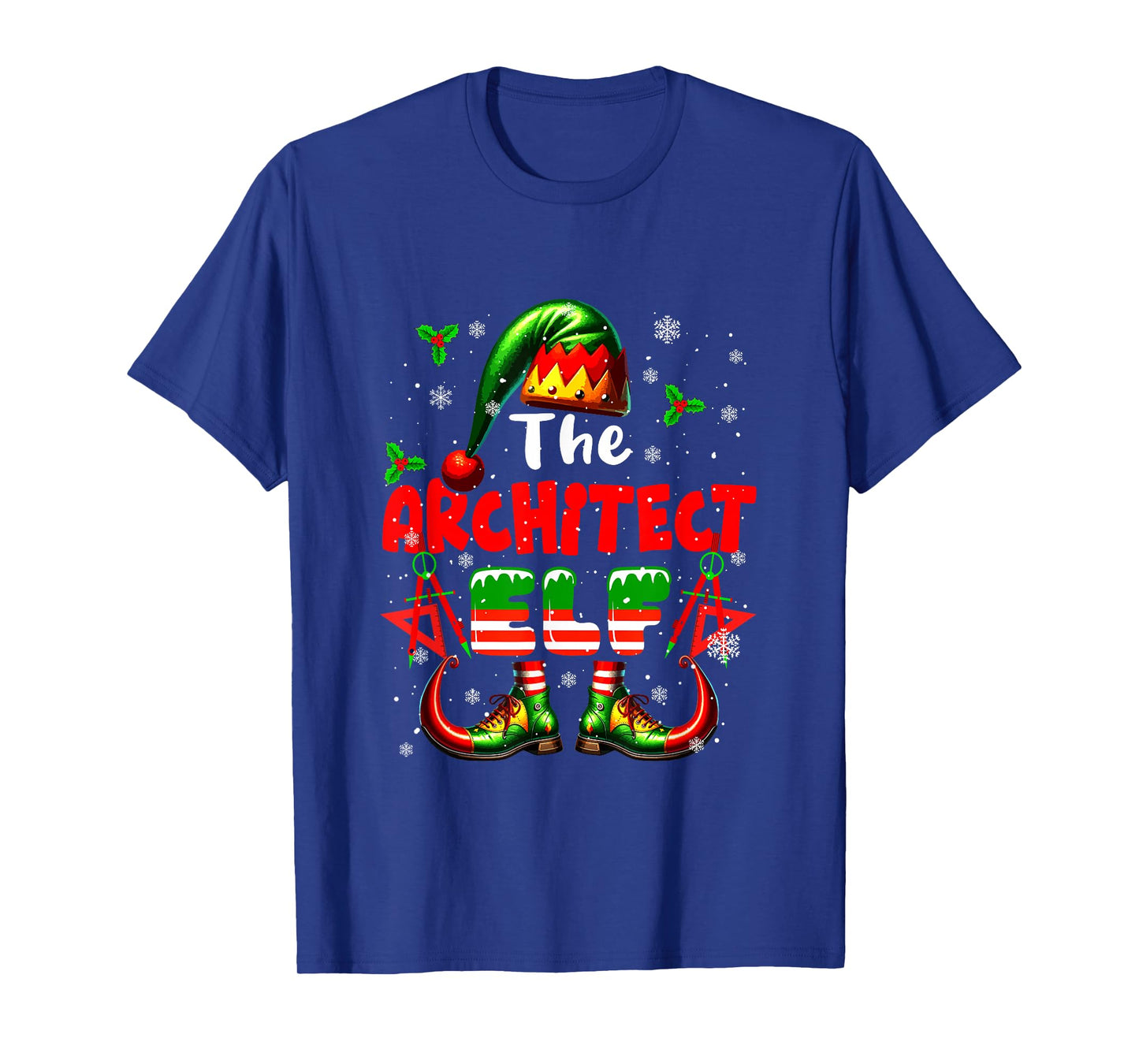 The Architect Elf Christmas Funny Job Team Matching Parties T-Shirt