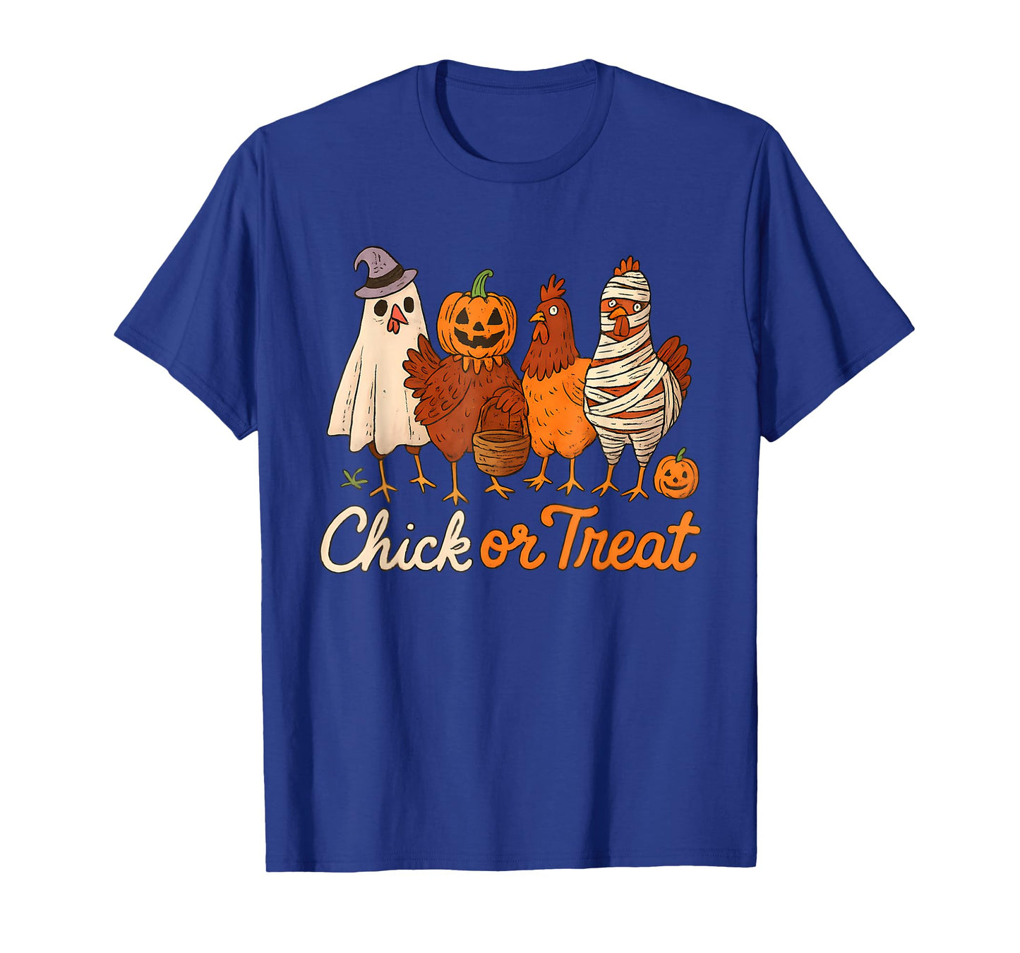 Funny Witch Spooky Chicken Halloween Costume Chick Or Treat T-Shirt