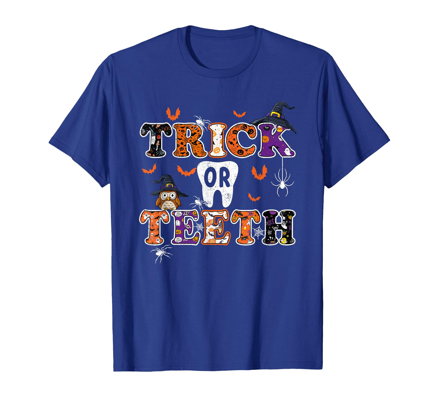 Trick Or Teeth Dental Squad Funny Halloween Dental Costume T-Shirt