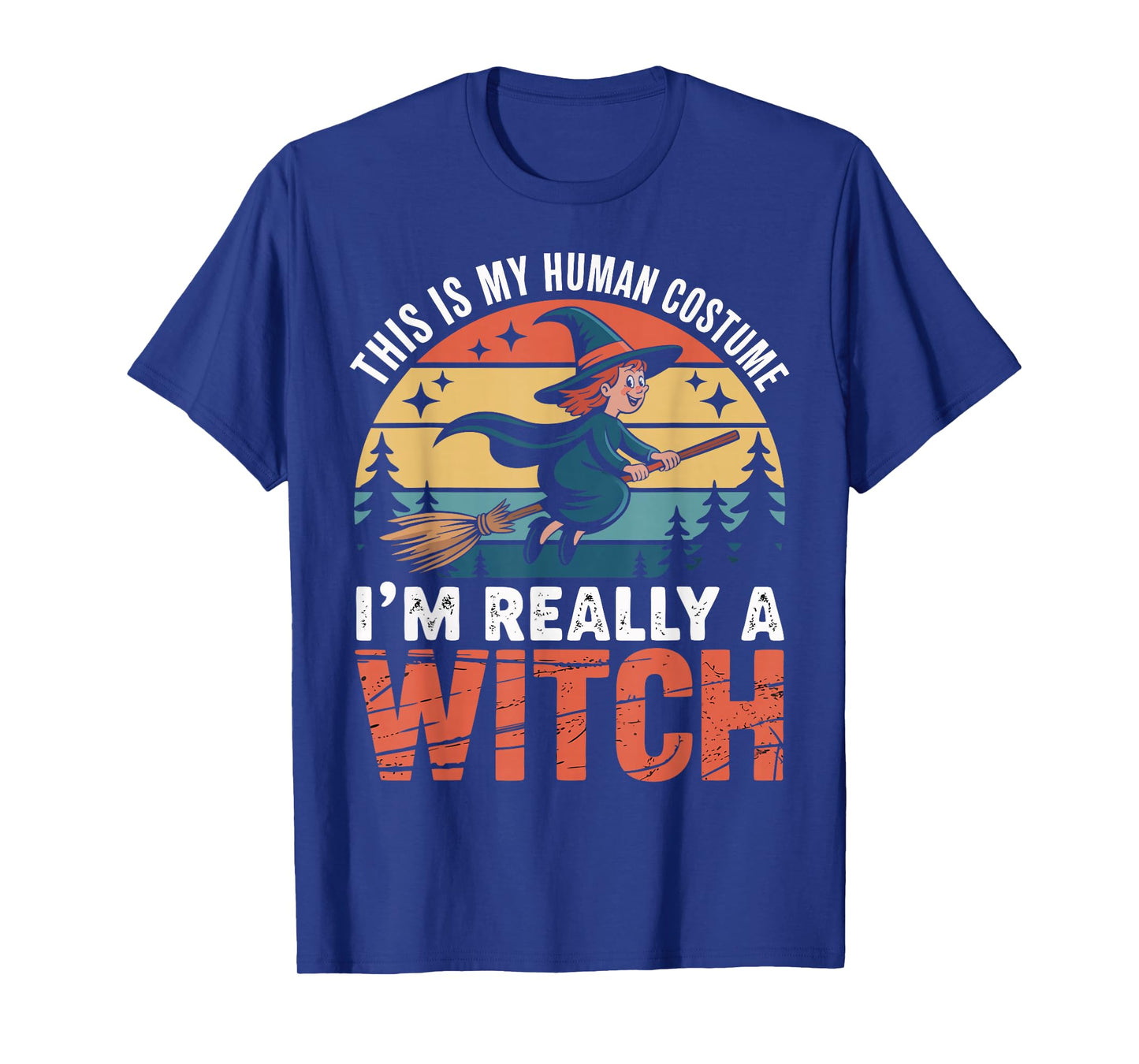 This is My Human Costume Witch Funny Spooky Halloween T-Shirt