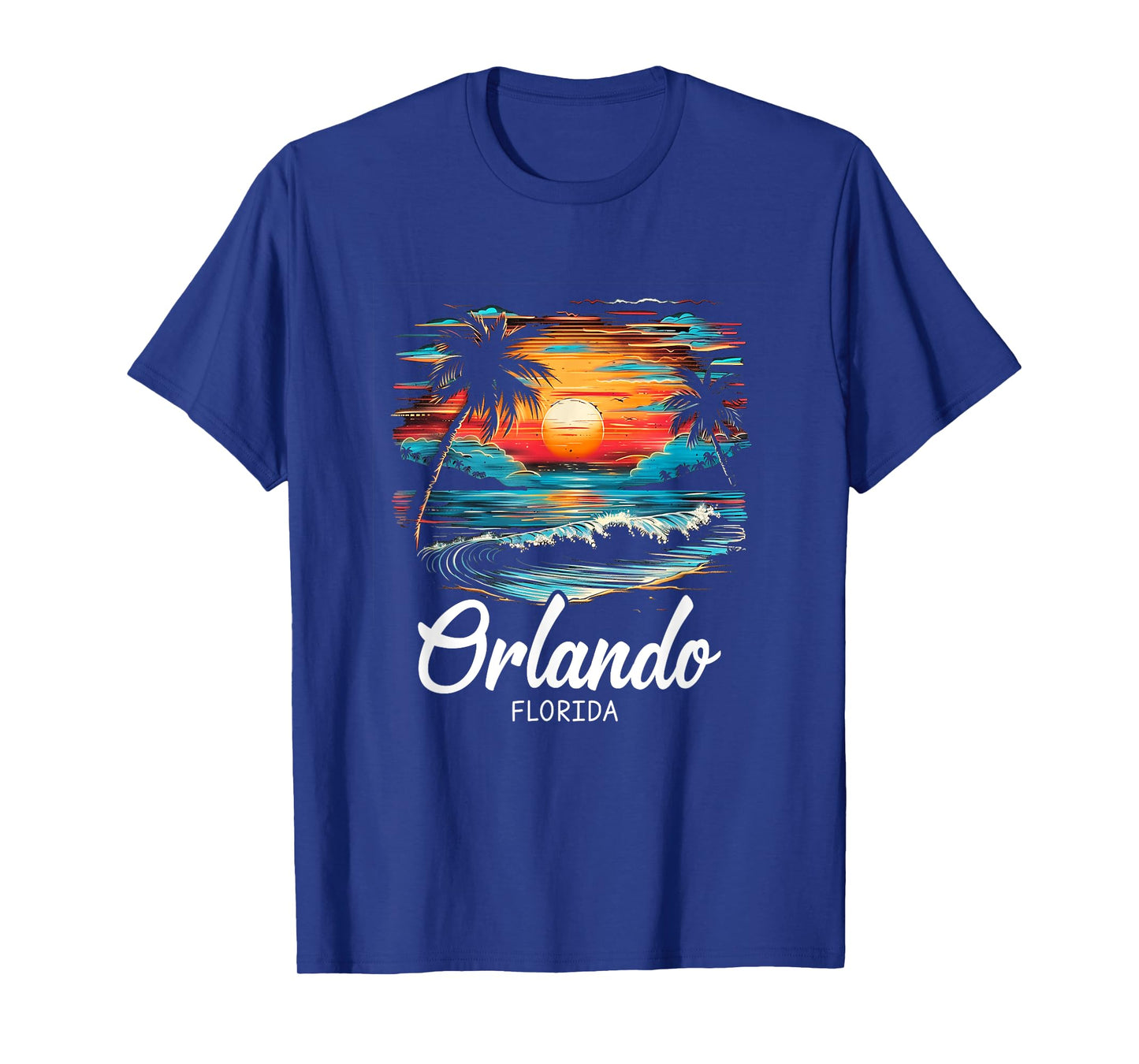 Family Vacation Retro Sunset Florida Orlando T-Shirt