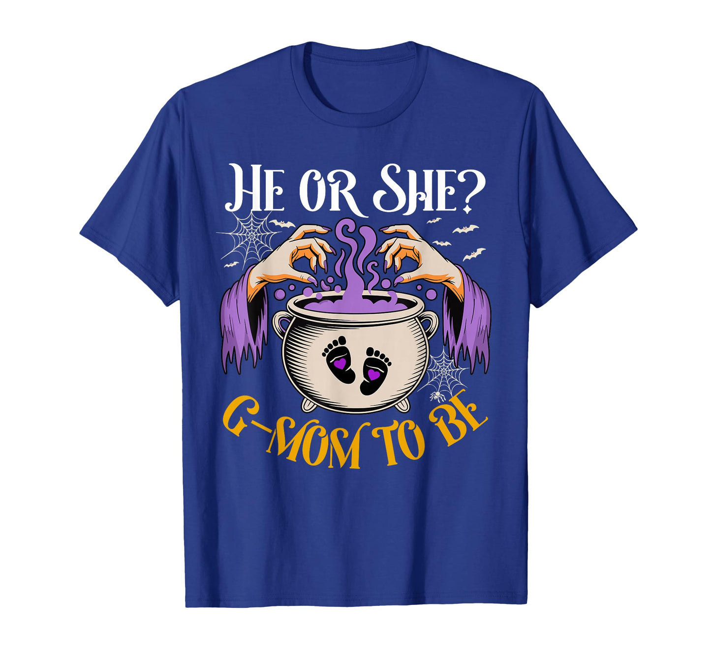 He Or She G Mom to Be Baby Reveal Halloween Costume T-Shirt
