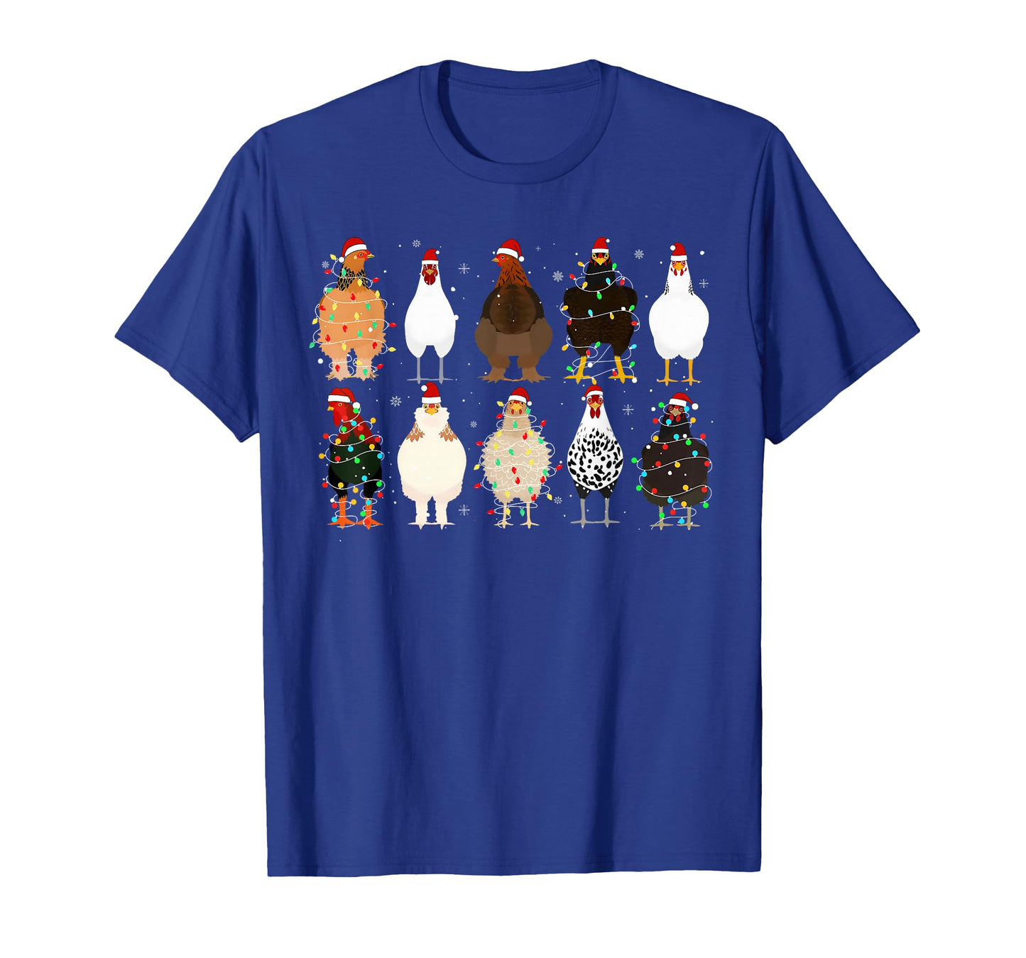 Chickens Xmas Lights Pajamas Holiday Merry Christmas Family T-Shirt