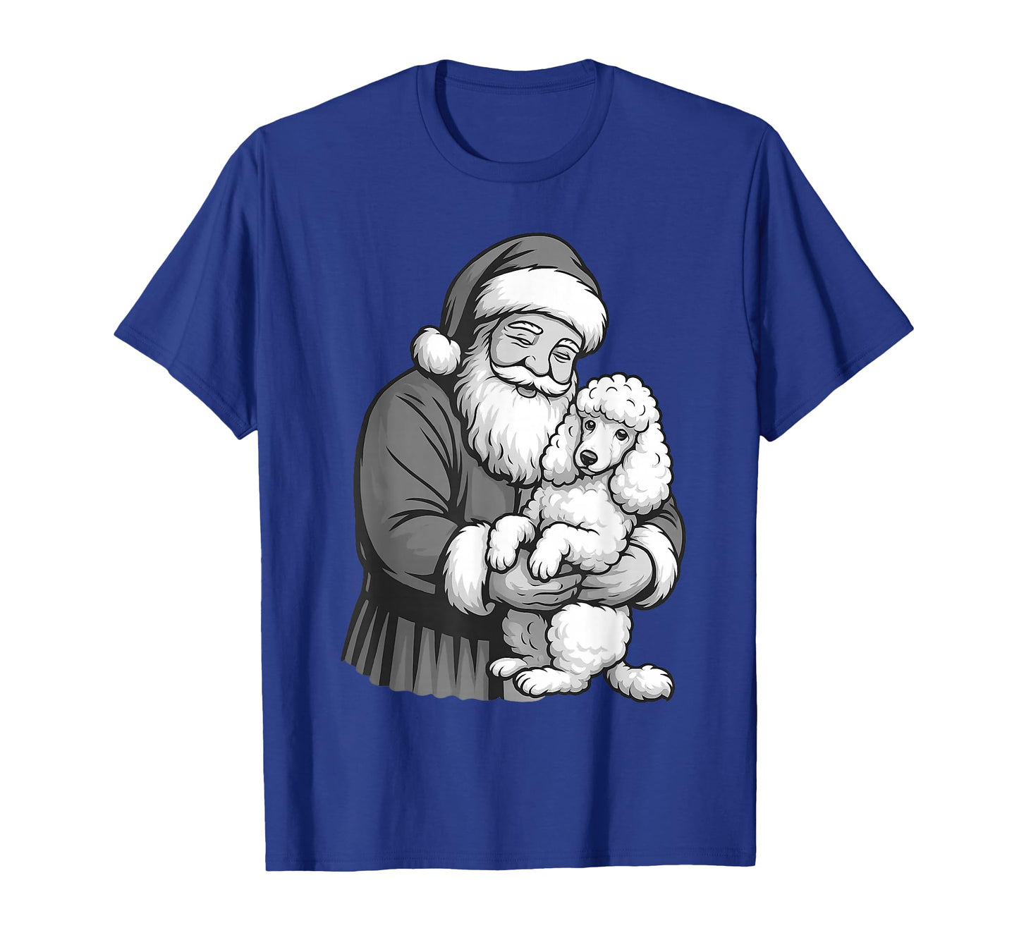 Poodle Santa Claus Christmas Dog Lover T-Shirt