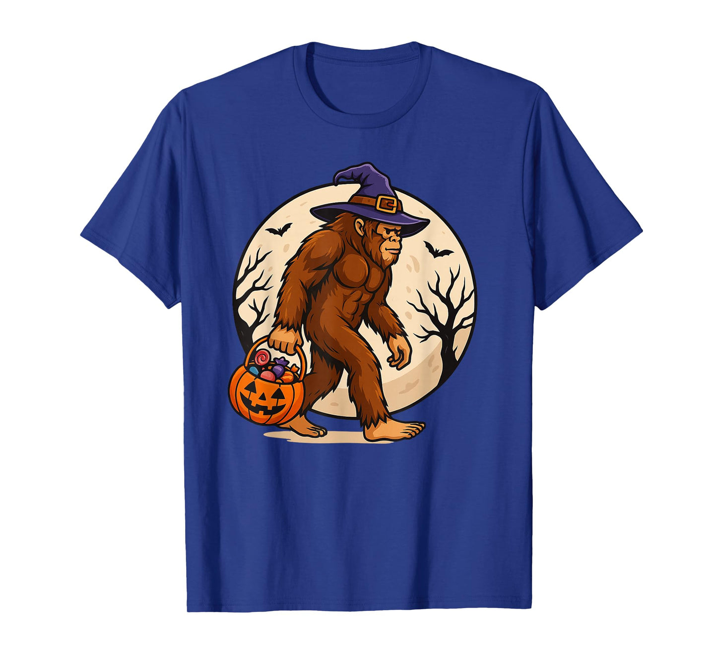 Bigfoot Trick or Treat Funny Halloween Sasquatch Costume T-Shirt