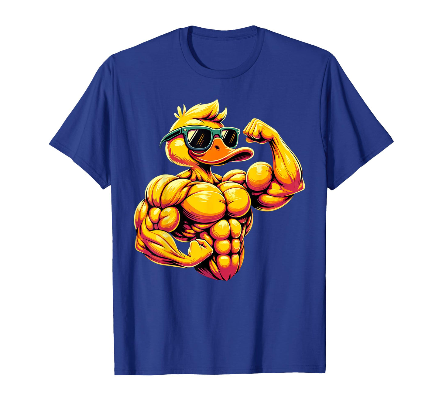 Muscular Duck Bodybuilder Rubber Duck T-Shirt