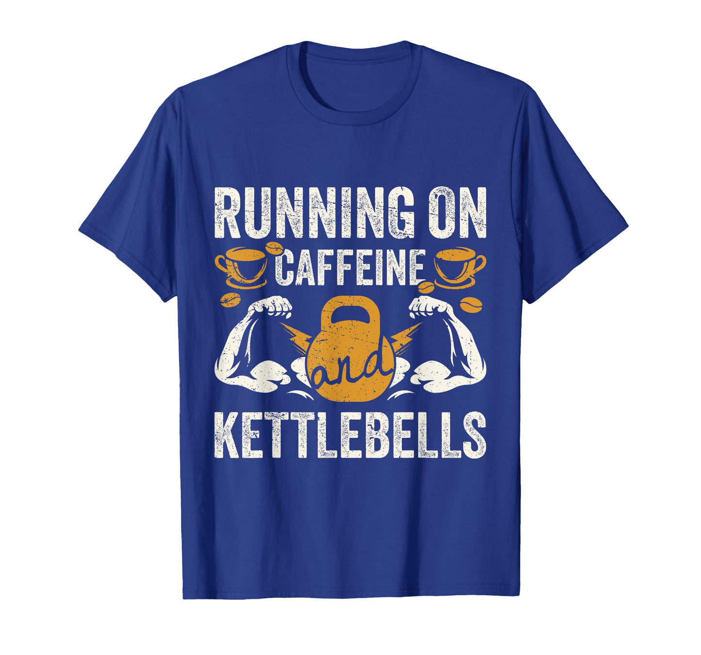 Caffeine and Kettlebells Coffee Funny Gym T-Shirt