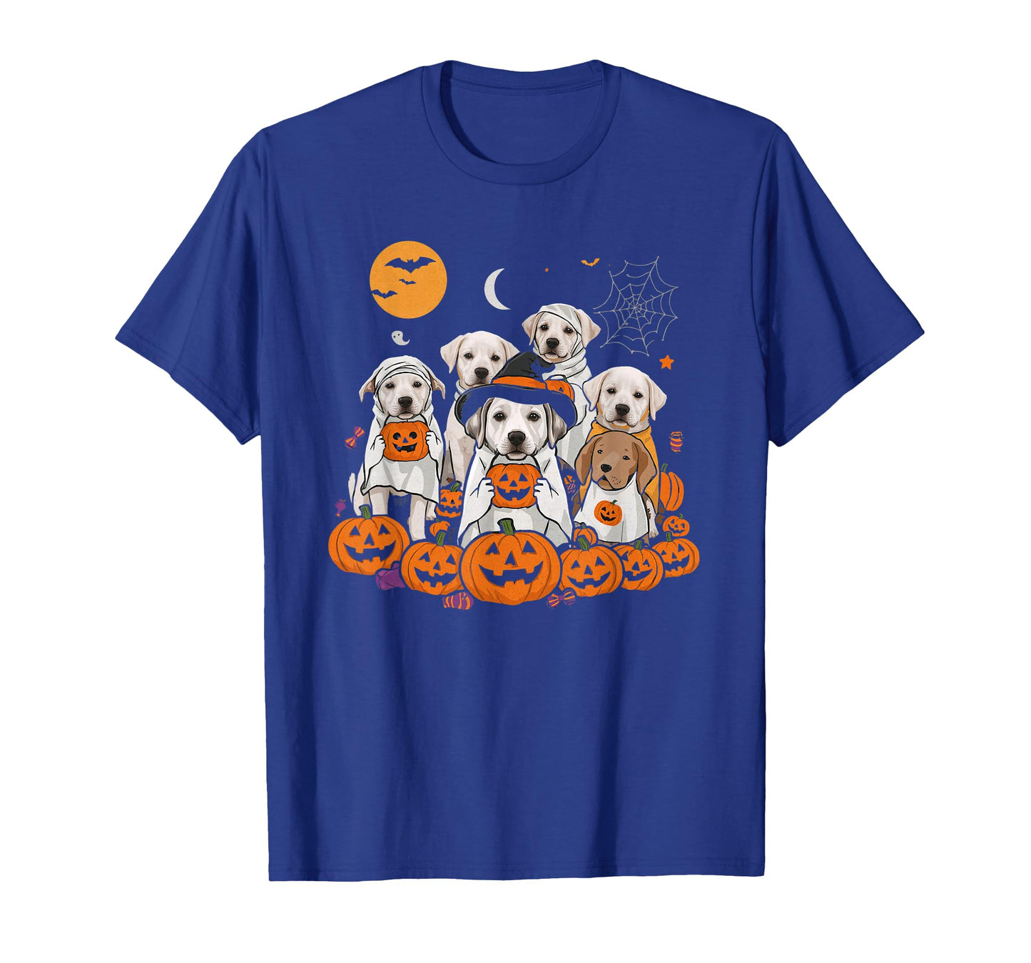 Cute Mummy Witch Ghost Halloween Dog Costume Men Women Kids T-Shirt