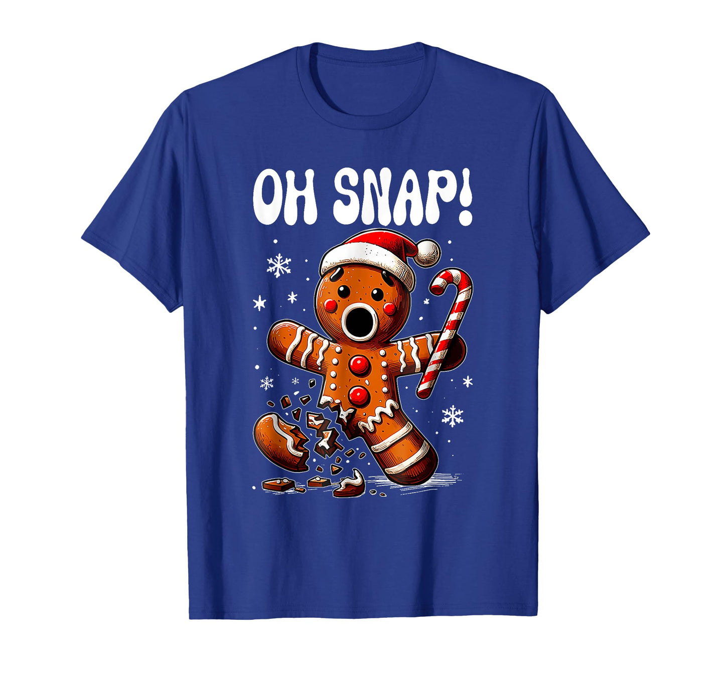 Funny Christmas Gingerbread Man Oh Snap Outfit Pajama T-Shirt