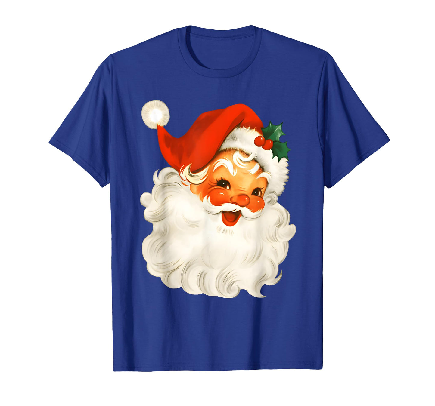 Vintage Retro Cute Santa Claus Christmas Xmas Men Women Kid T-Shirt