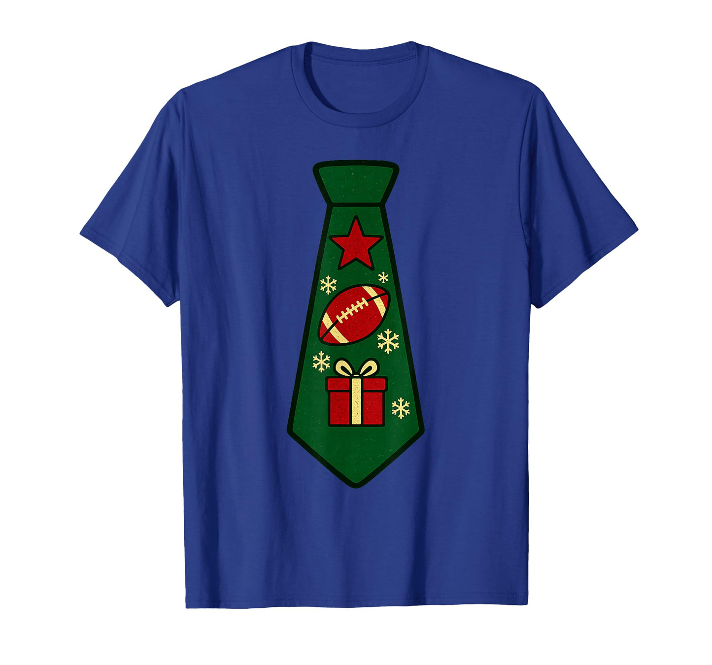 Santa Claus Playing American Football Xmas Holiday Christmas T-Shirt