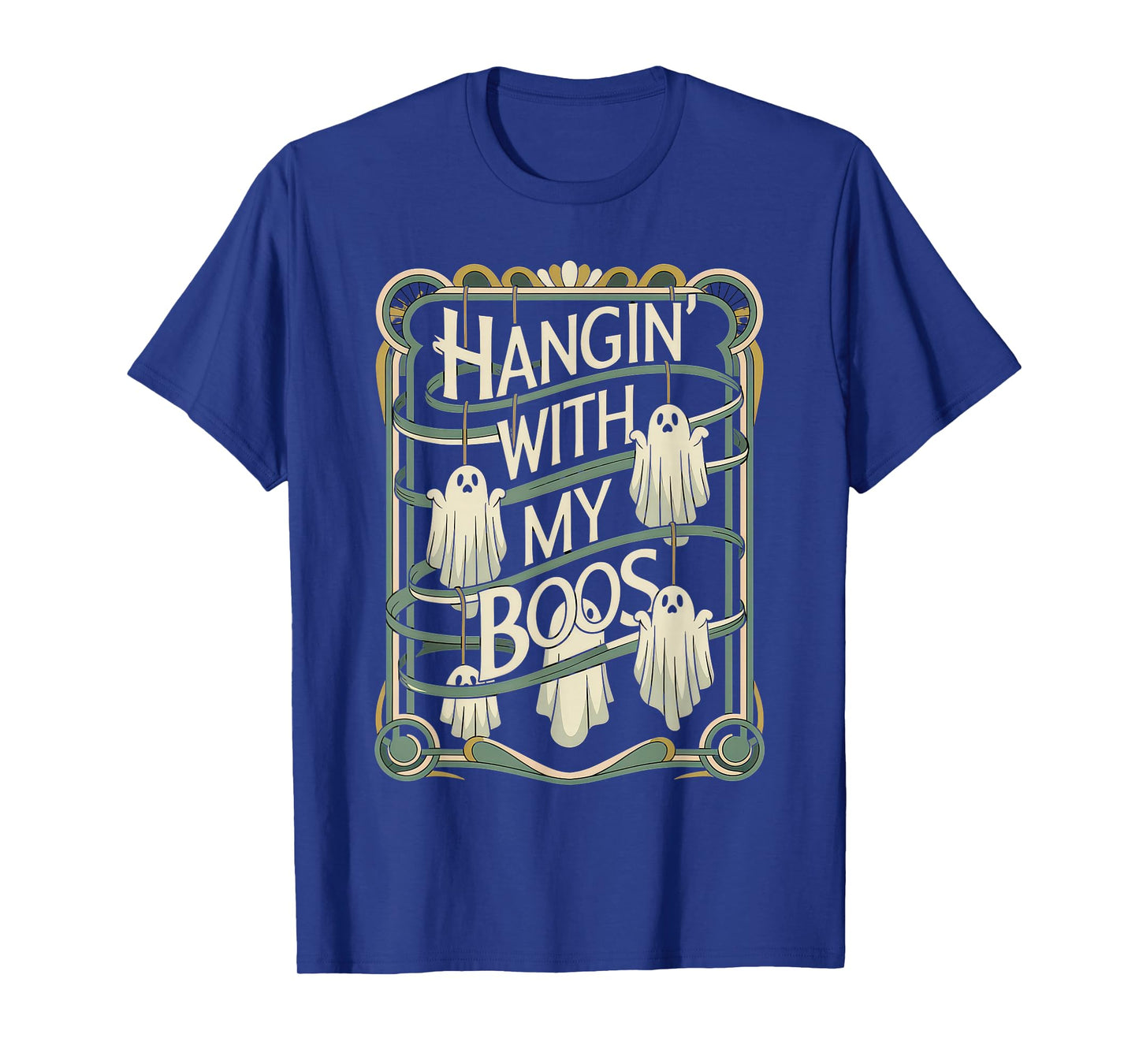 Hangin' with My Boos Tshirt Halloween Ghost Scary Witch Men T-Shirt