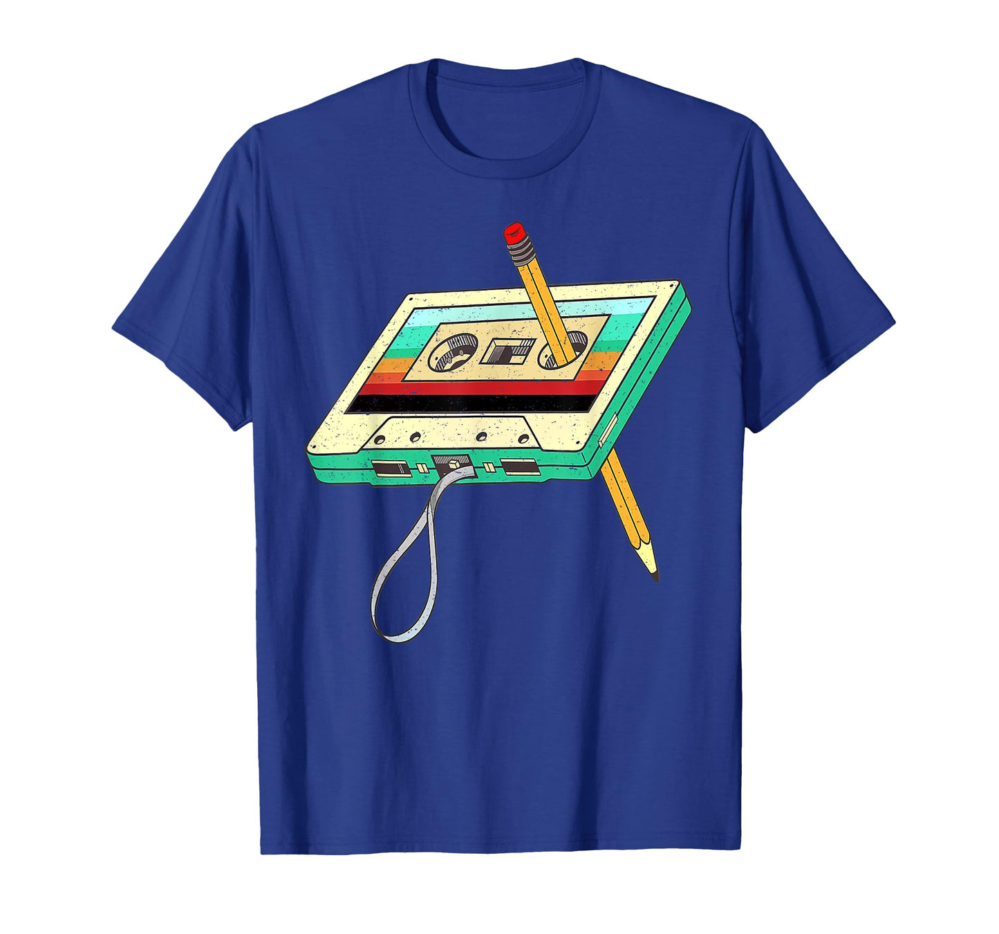 80s Cassette Tape Pencil 1980s Retro Vintage Throwback Music T-Shirt