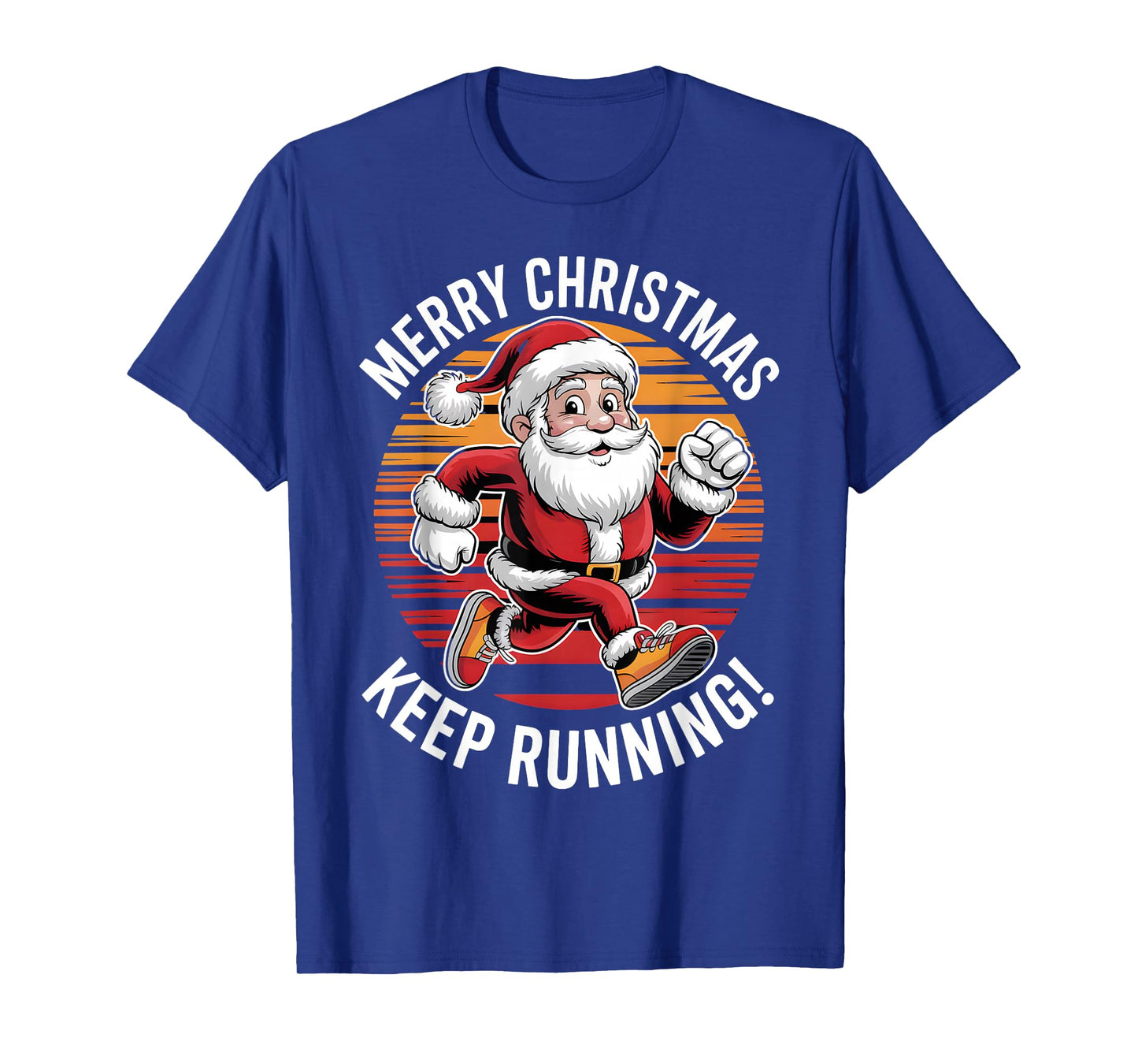 Funny Father Christmas Runner Santa Run Dash Costume Xmas T-Shirt