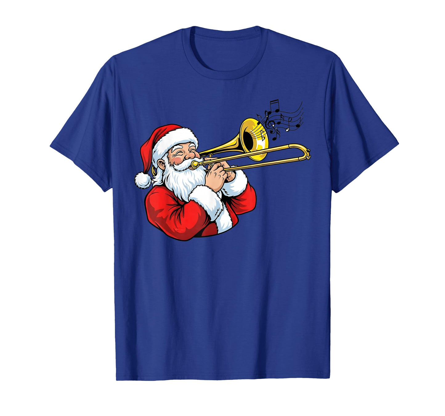 Trombone Player Christmas Santa Xmas Boys Girls Men Women T-Shirt