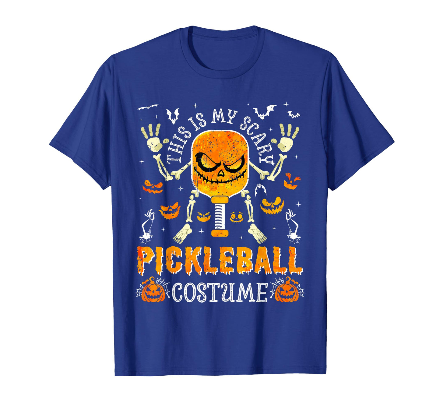 This is My Scary Pickleball Costume Halloween Skeleton Lover T-Shirt