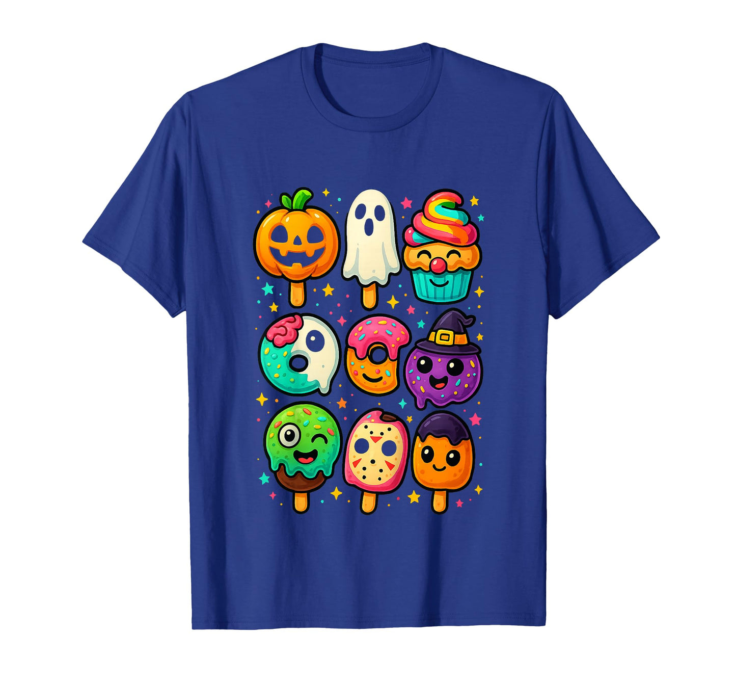 Funny Horror Ice Cream Pops Summerween Halloween Candy Kids T-Shirt