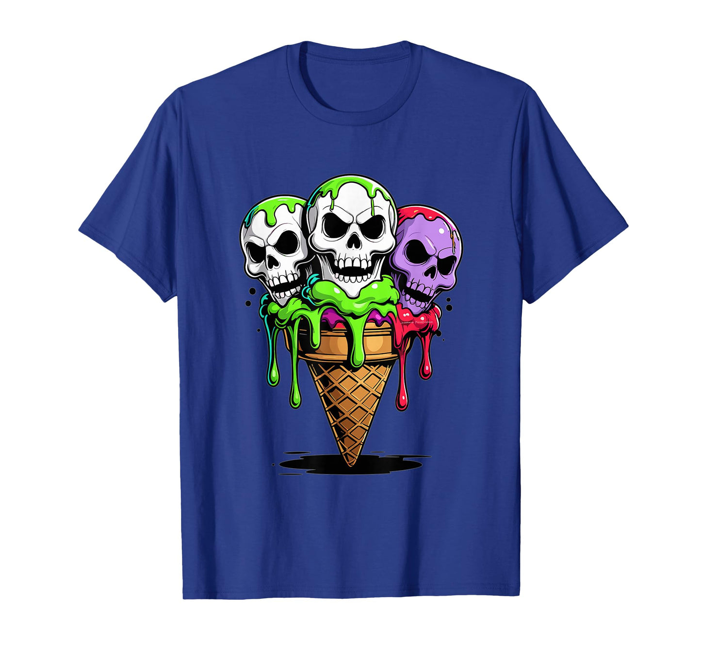Flavor Skulls Ice Cream Cone T-Shirt