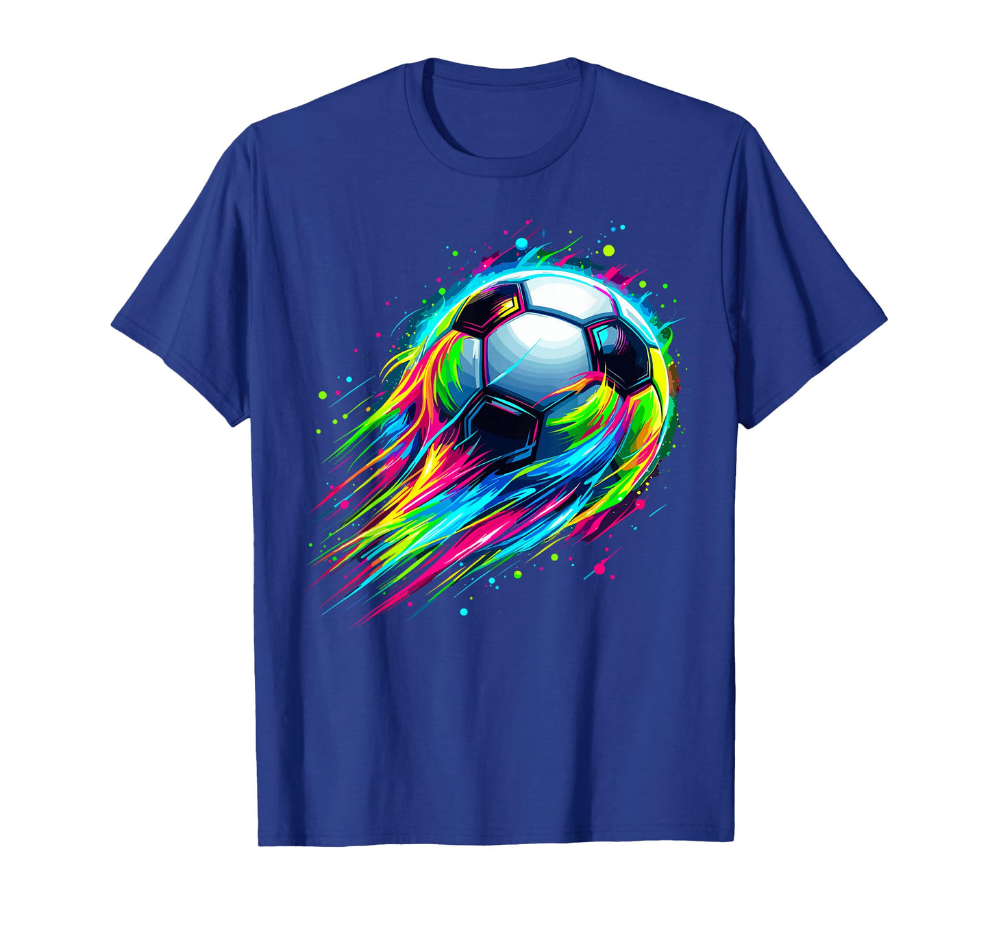 Soccer Colorful Tie Dye Soccer Ball T-Shirt