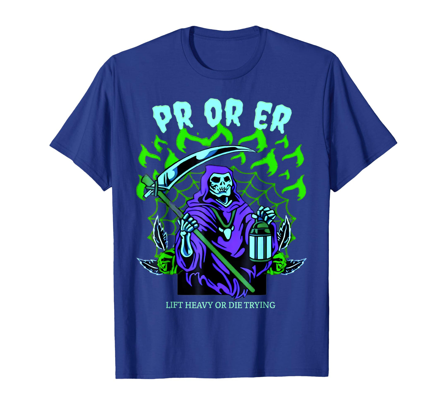 PR or Er Gym Weightlifting Bodybuilding Spooky Halloween T-Shirt