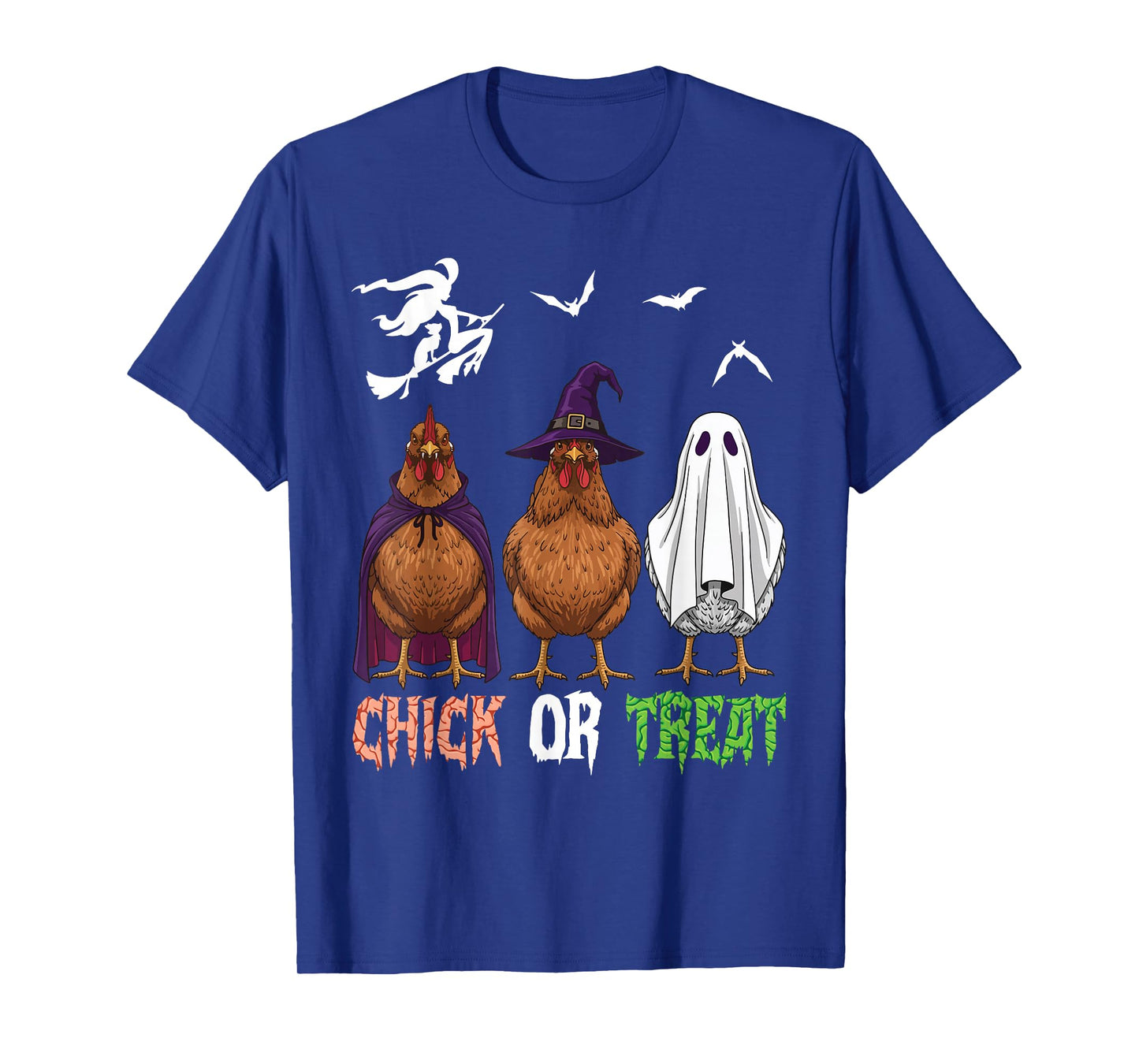 Chick Or Treat Halloween Witch Ghost Pumpkin Chicks Costume T-Shirt
