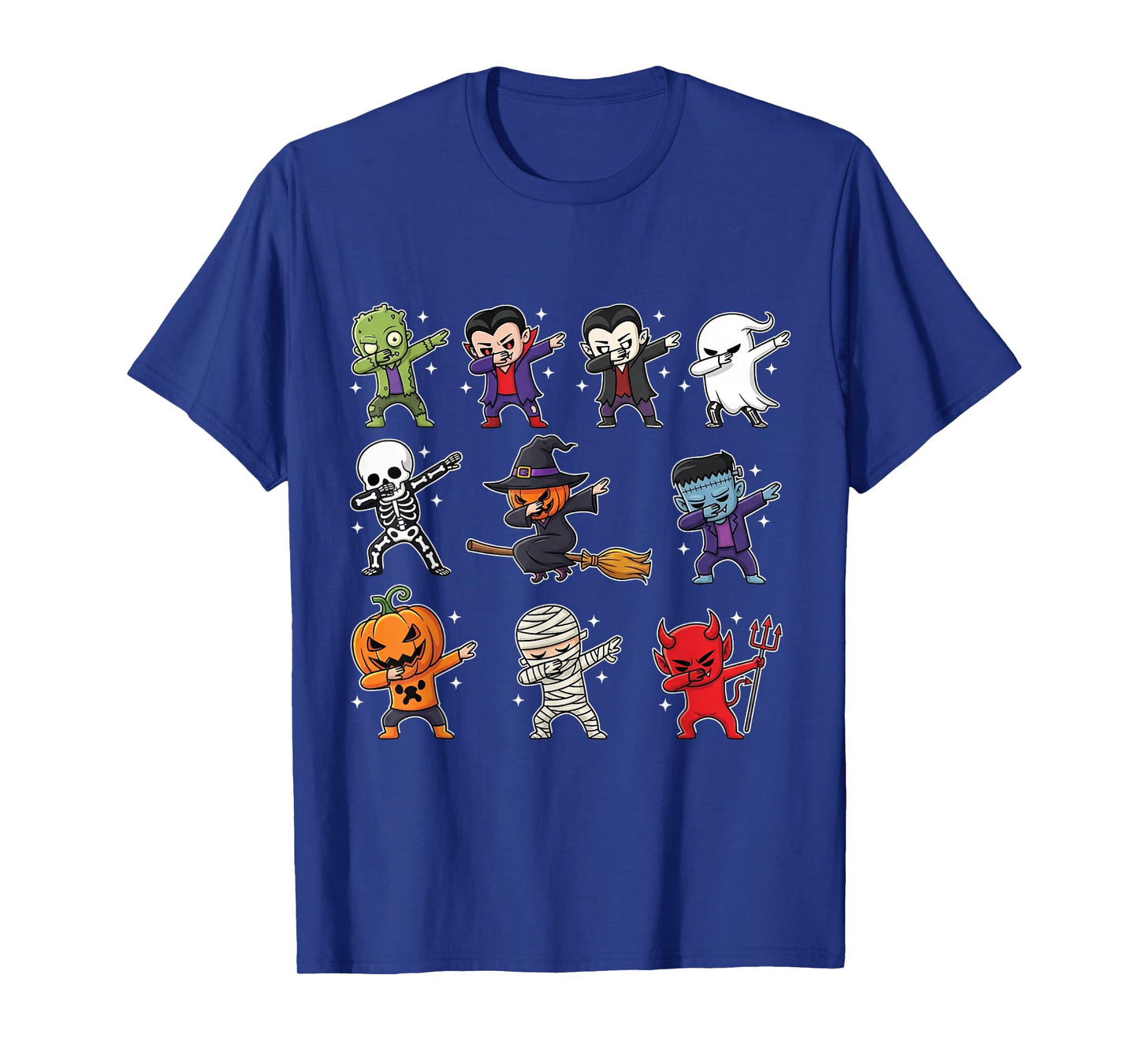 Dabbing Halloween Boys Skeleton Zombie Scary Pumpkin Mummy T-Shirt