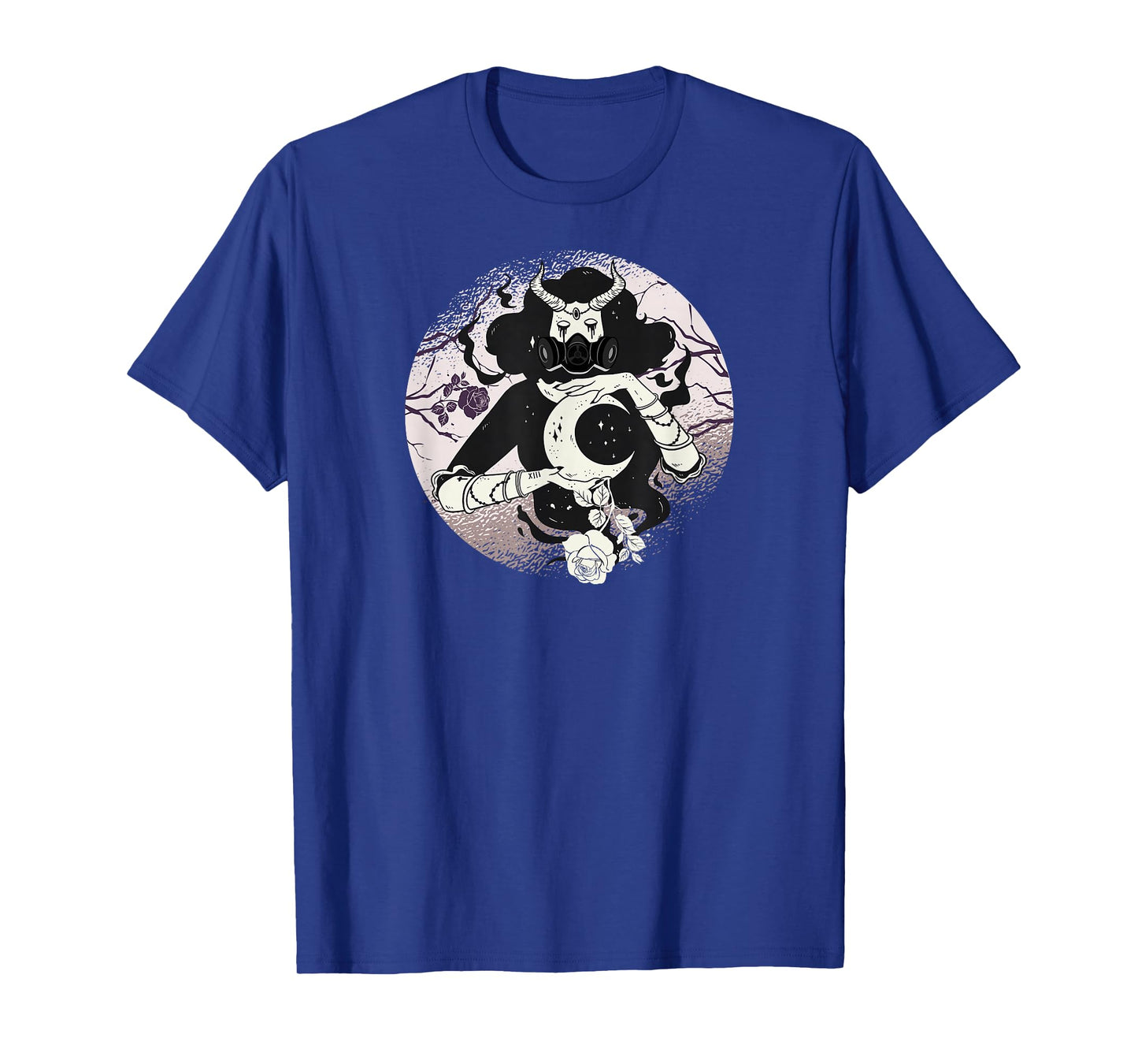 Occult Moon Rose Witchcraft Witch Cyber Gothic T-Shirt