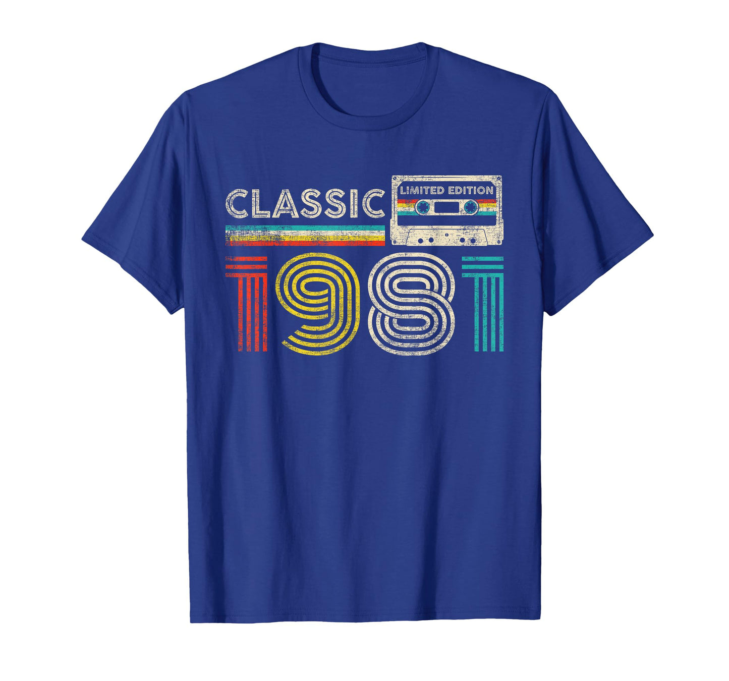 Classic 1981 Vintage 1981 Cassette Tape Men Women Birthday T-Shirt