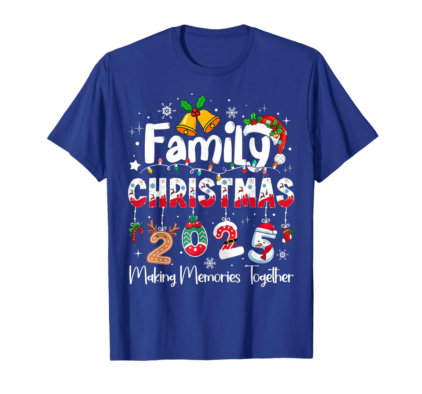 Family Christmas 2025 Matching Outfit Xmas Squad Santa T-Shirt
