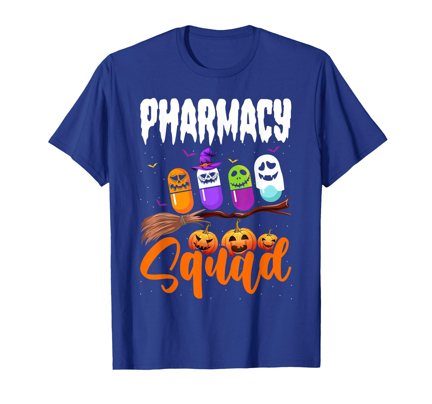 Funny Pills Pharmacy Squad Pharmacist Technician Halloween T-Shirt