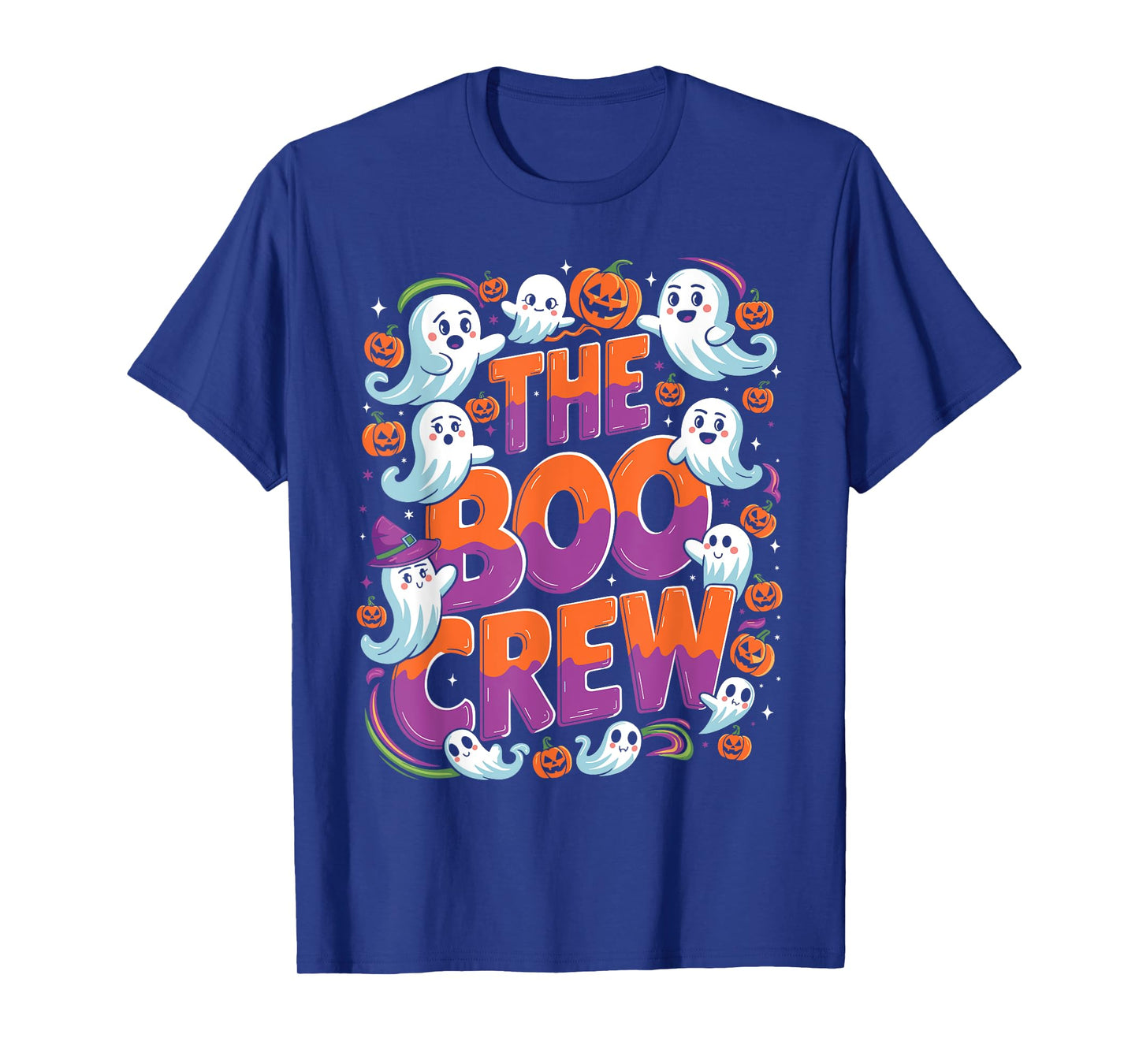 Halloween Trick Treat Ghost The Boo Crew T-Shirt