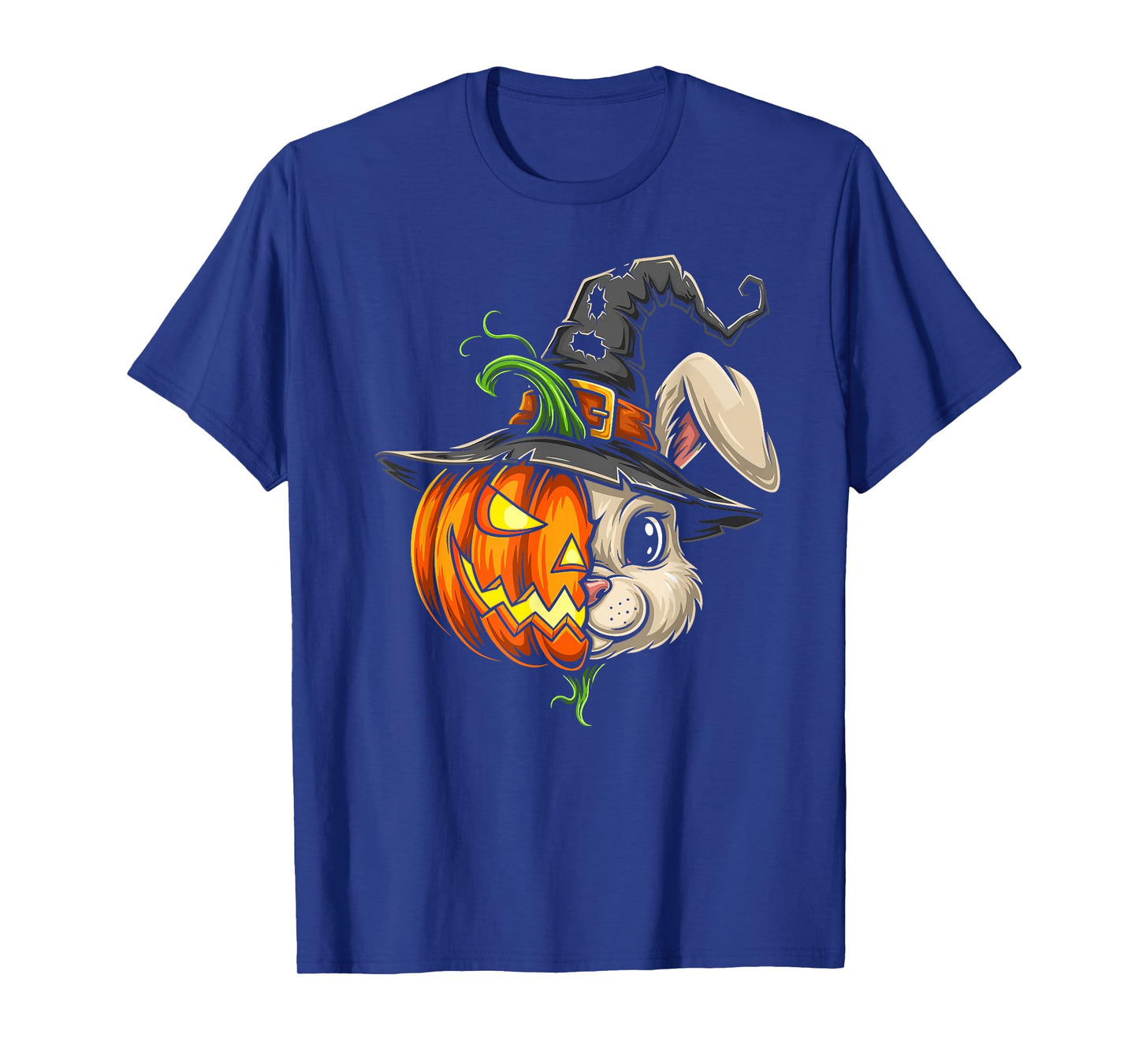 Rabbit Pumpkin Jack O Lantern Halloween Kids Mens Womens T-Shirt