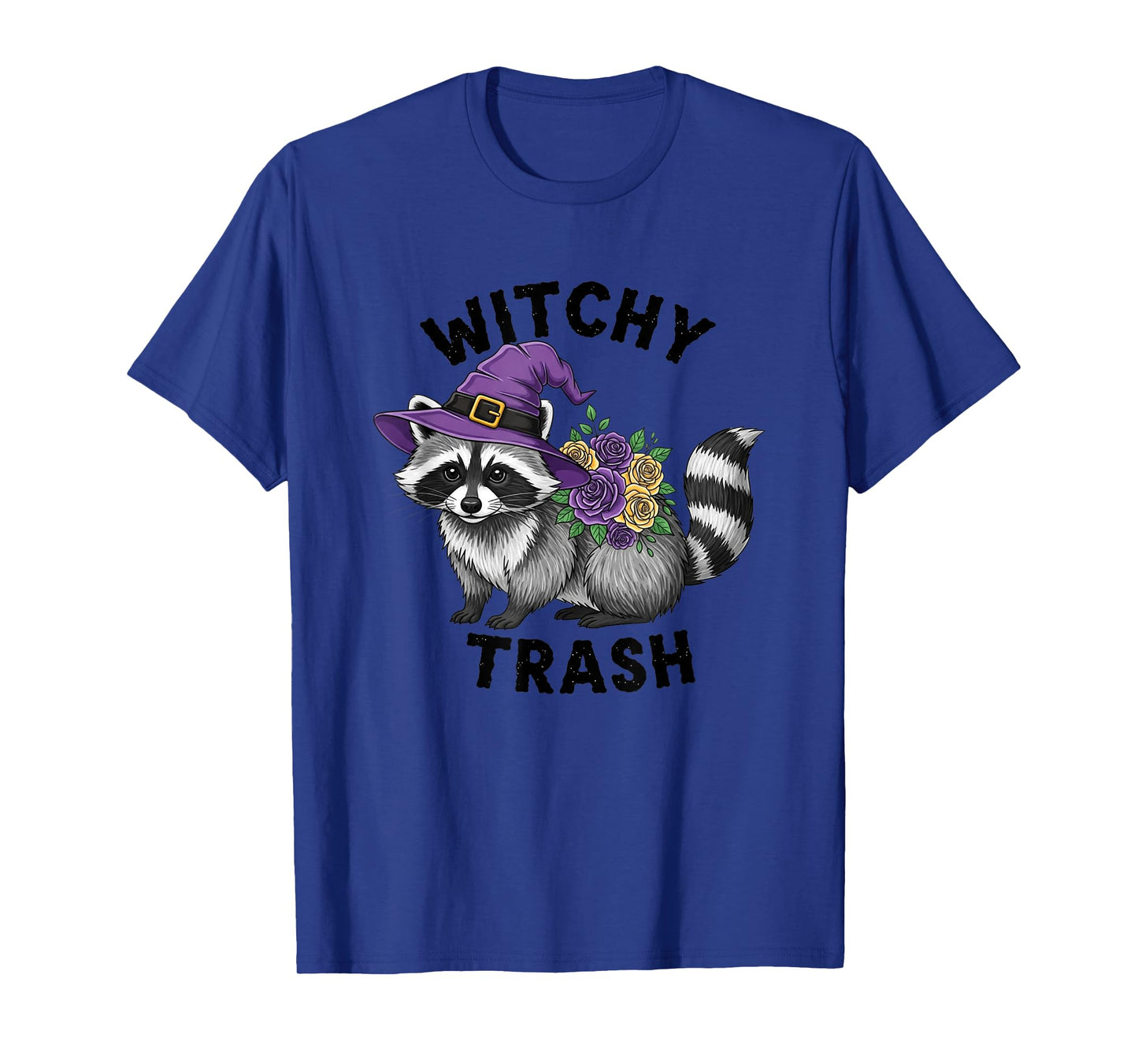 Witchy Trash Cute Raccoon Halloween Theme T-Shirt