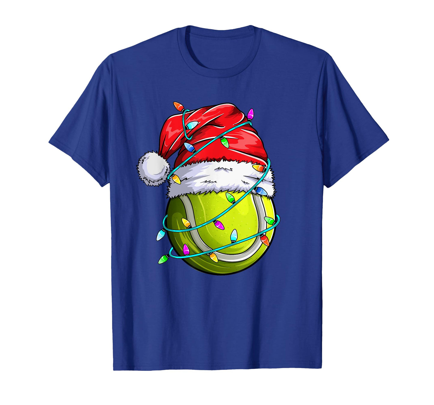 Santa Sports Design- Christmas Tennis Player T-Shirt