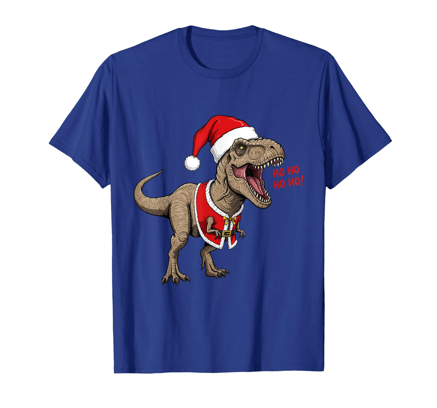 Dino Claus Christmas Fun: Roaring T-Rex Holiday Cheer T-Shirt