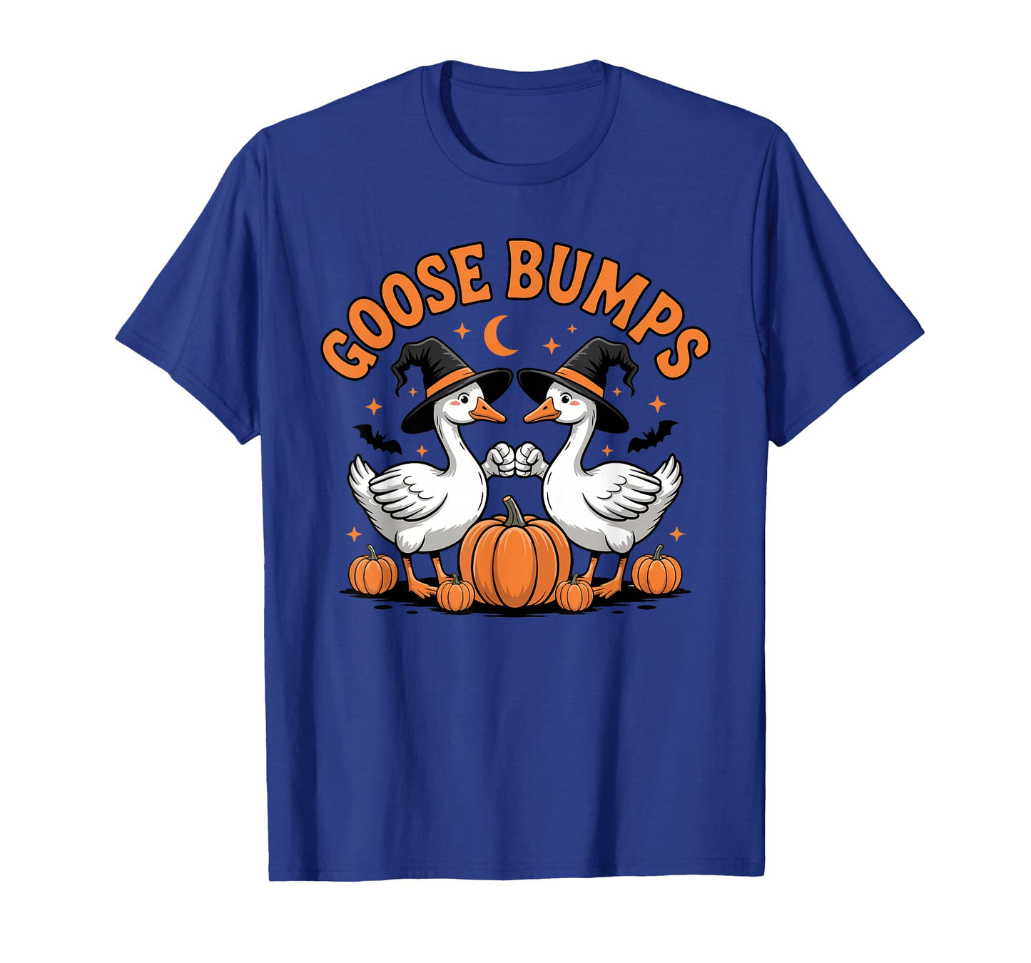 Witch Pumpkins Funny Halloween Goose Goosebumps T-Shirt