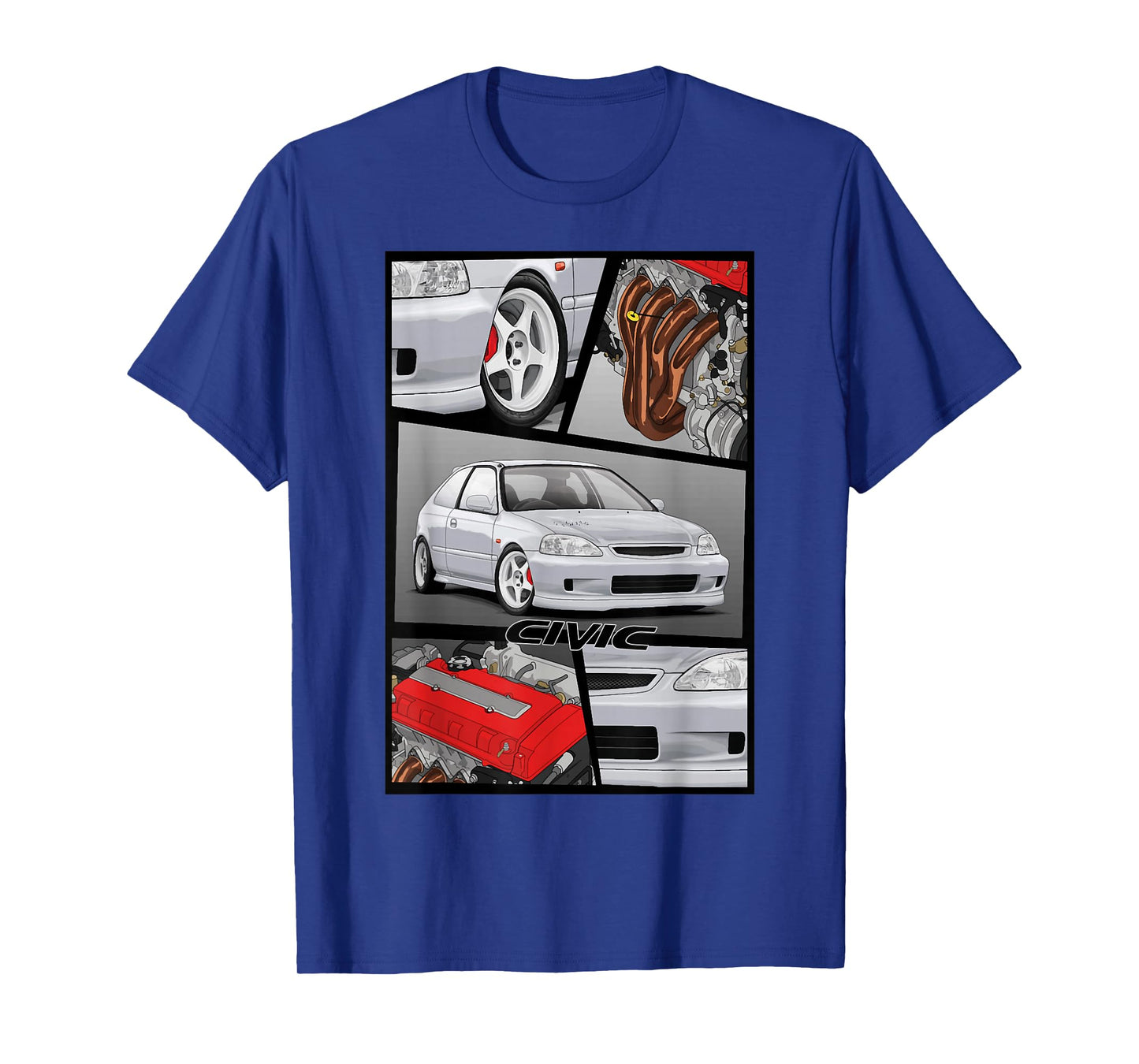 Civic EK B16 Engine Type R Japanese Car T-Shirt
