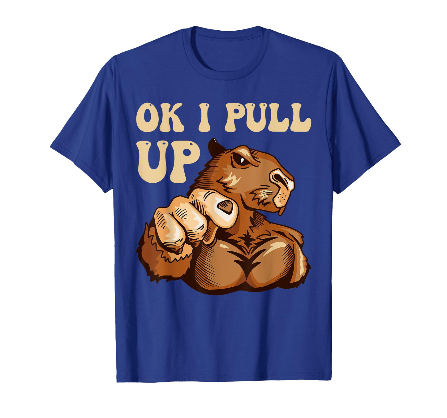 Muscular Gym Capybara Funny T-Shirt