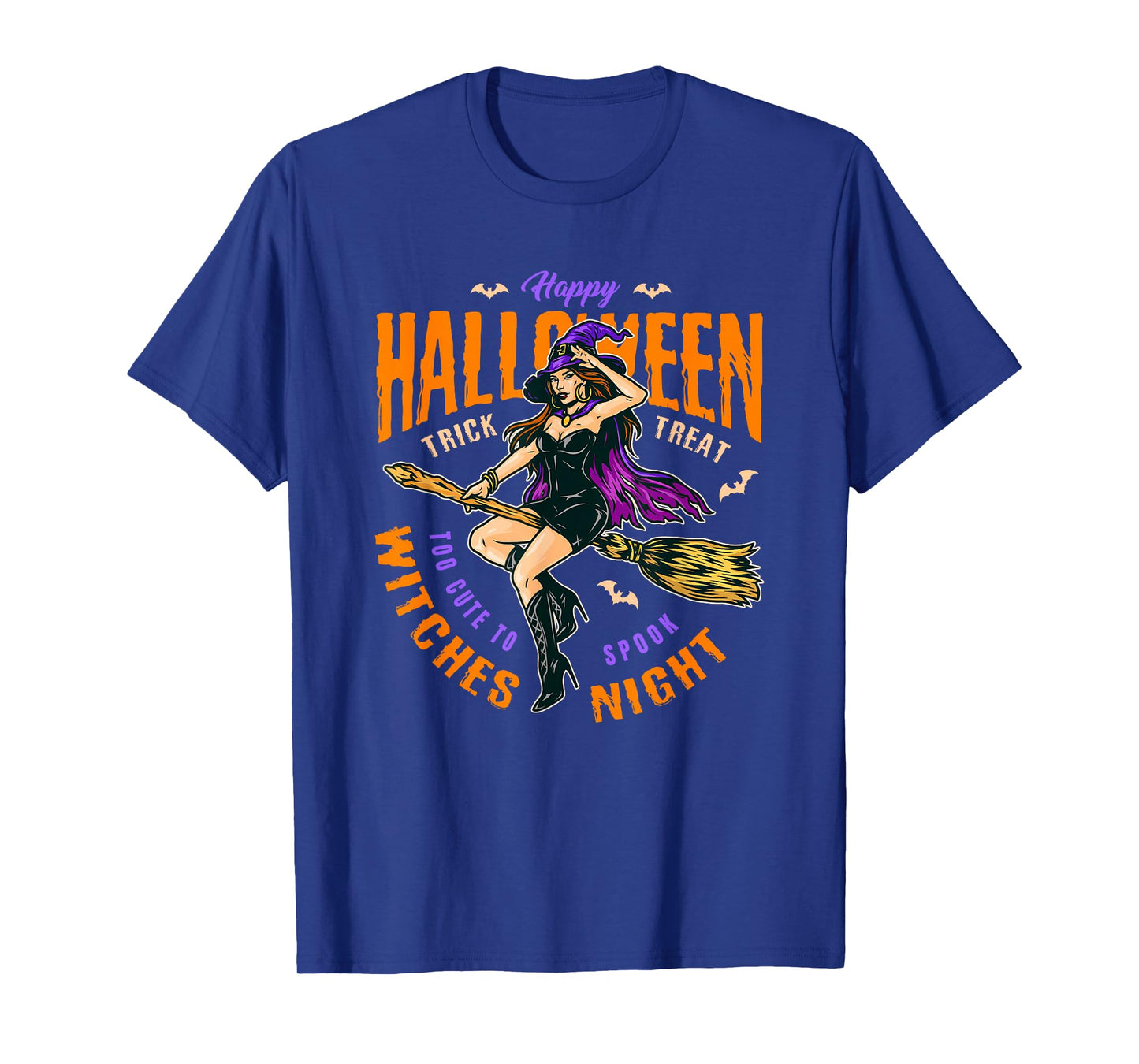Enjoy Wear Colourful Cool Wild Halloween Scary Witches Night T-Shirt