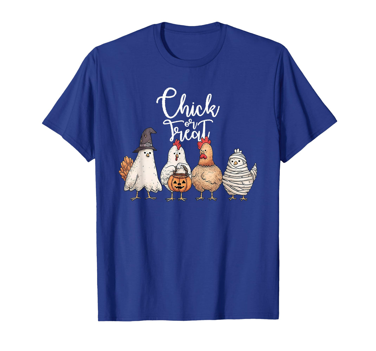Chick Or Treat Halloween Witch Spooky Chicken T-Shirt