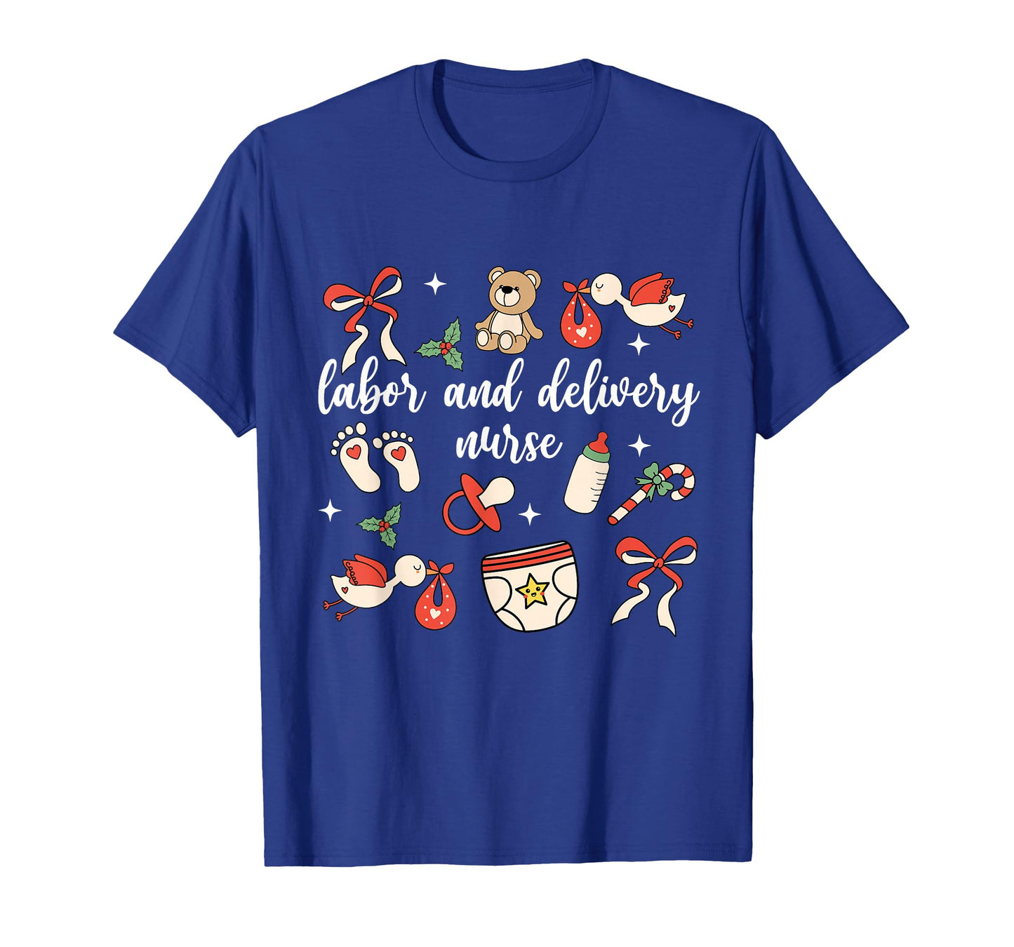 Labor Delivery Nurse Delivering The Best Presents Christmas T-Shirt