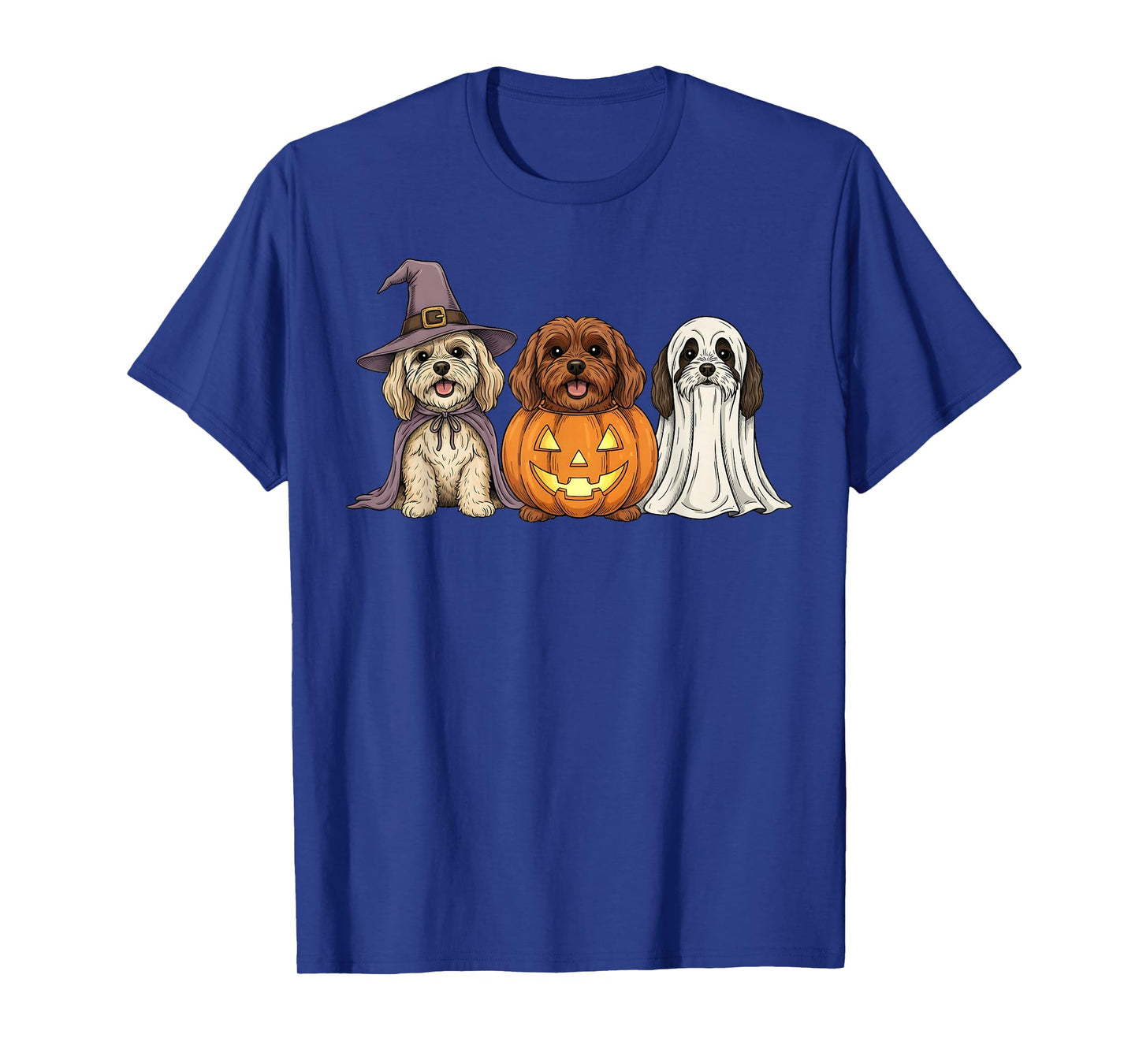 Spooky Ghost Havanese Pumpkin Halloween Dog Lover T-Shirt