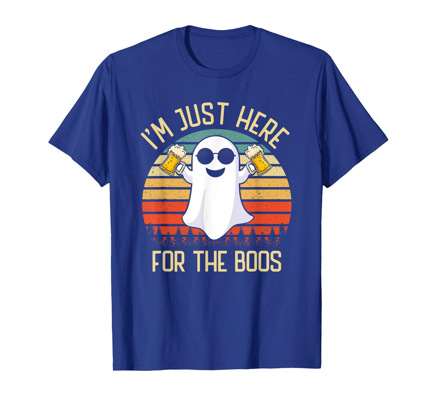I'm Just Here for The Boos Funny Halloween Ghost Men Women T-Shirt